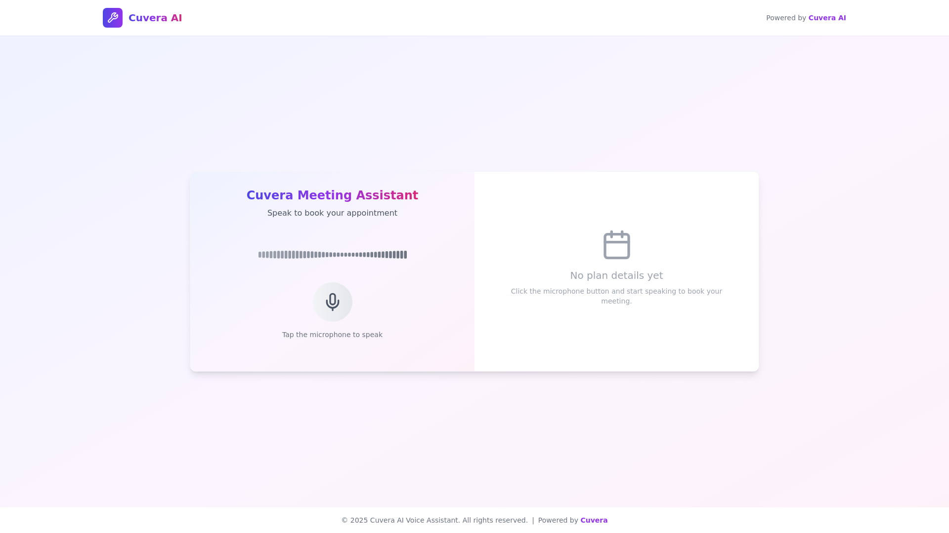 website screenshot of https://cuvera-meeting-prep.pages.dev/
