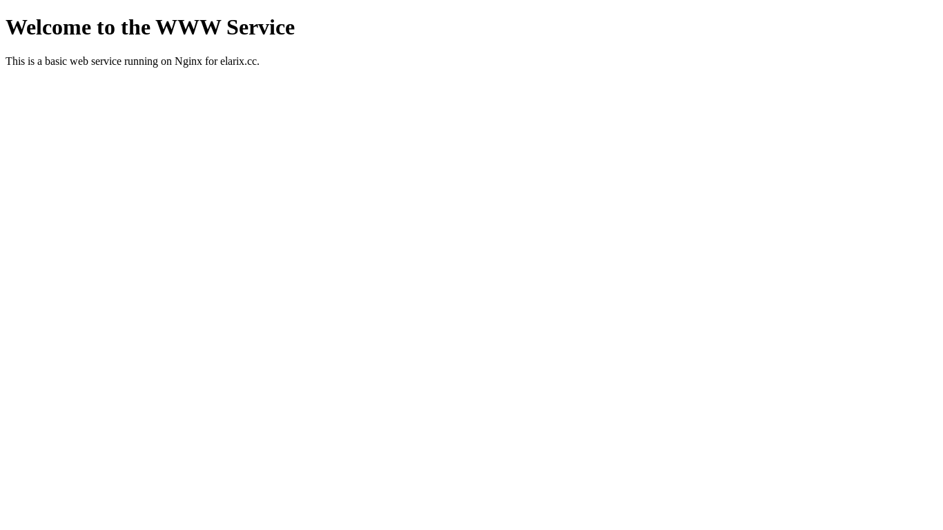 website screenshot of https://elarix.cc/