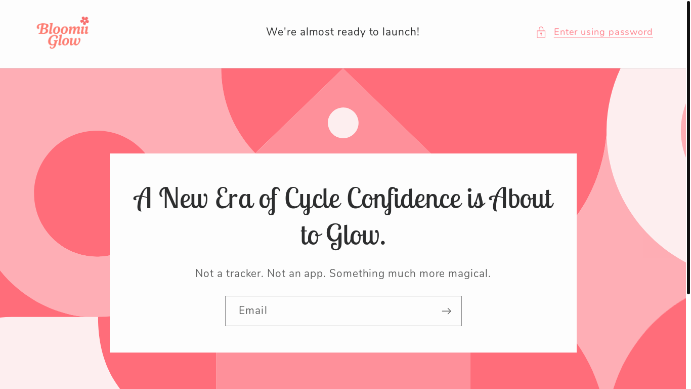 website screenshot of https://bloomiiglow.com/