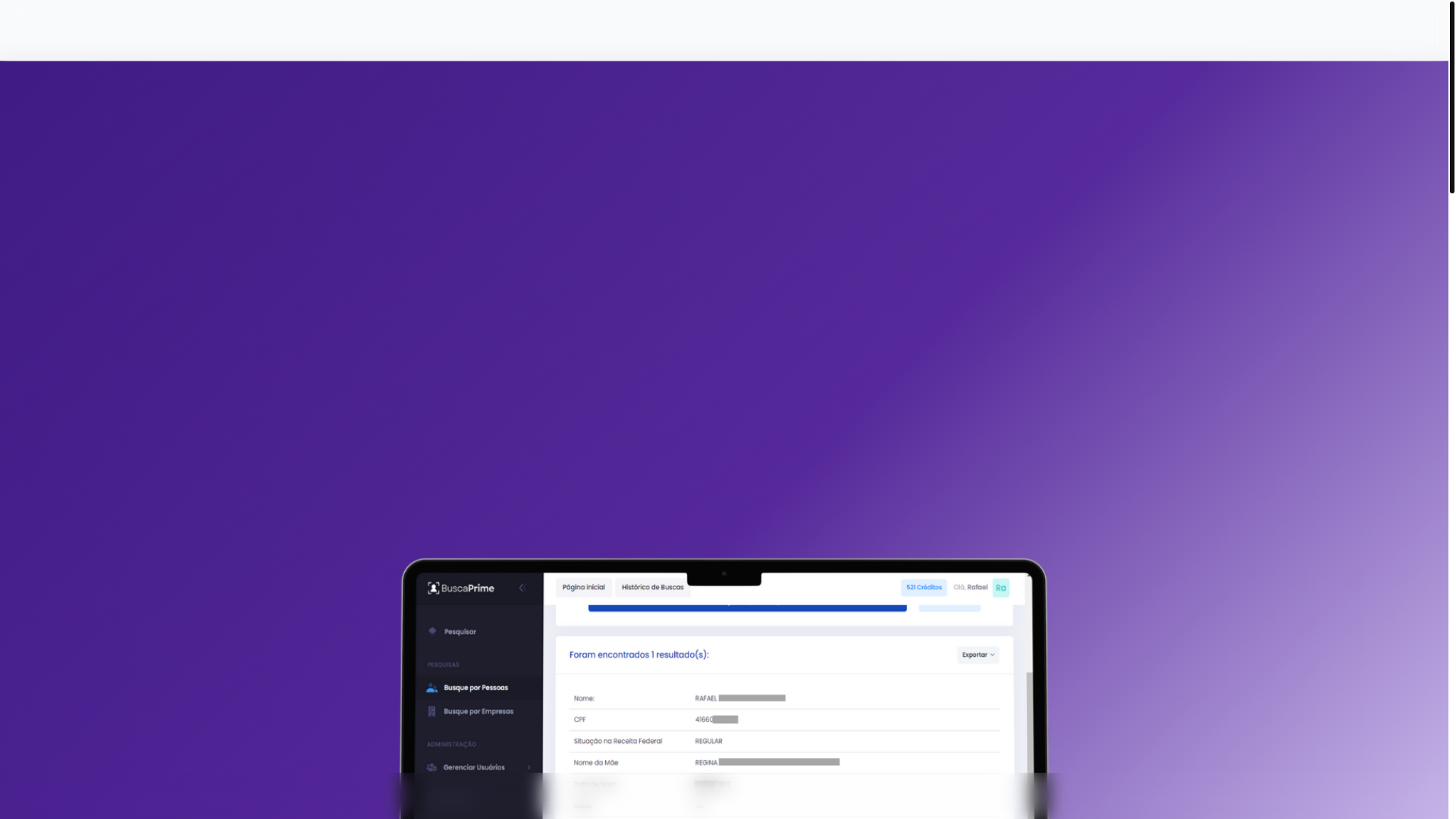 website screenshot of https://limpadados.com.br/