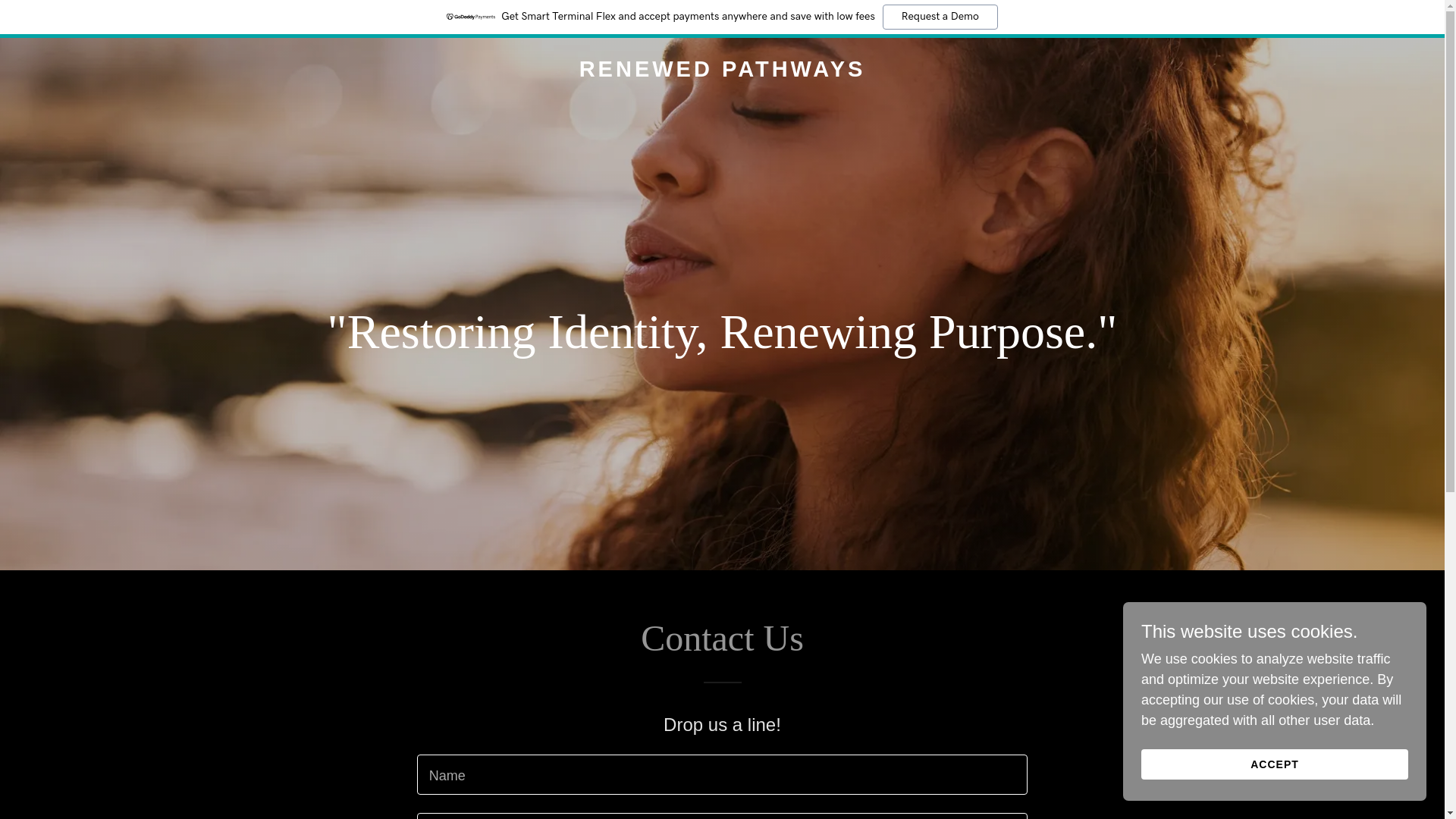website screenshot of https://renewed-pathways.com/