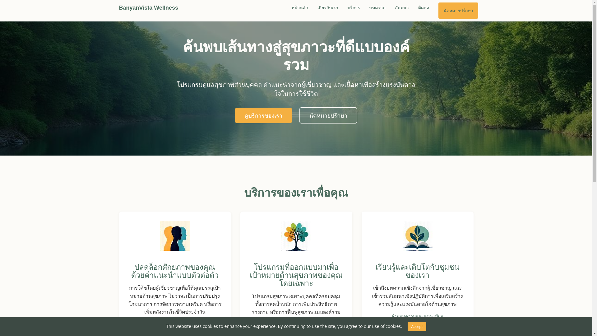 website screenshot of https://banyanvistawellnessn.com/