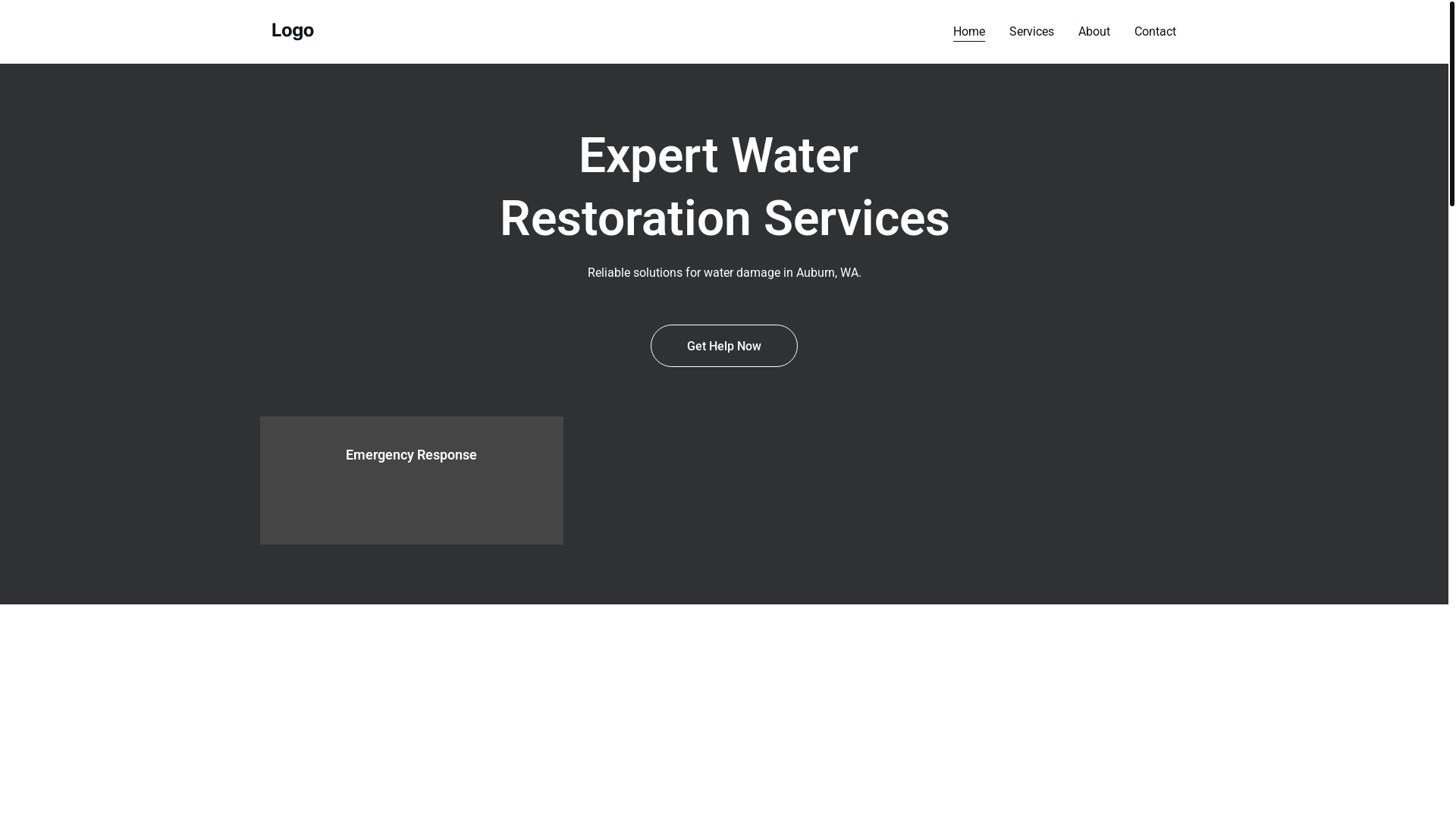 website screenshot of https://absolutedrywaterrestoration.store/