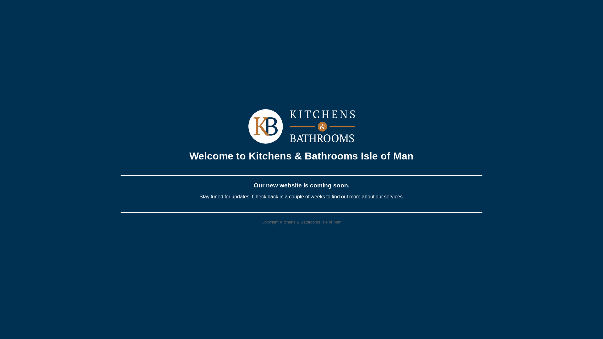 website screenshot of https://kitchensandbathrooms.im/