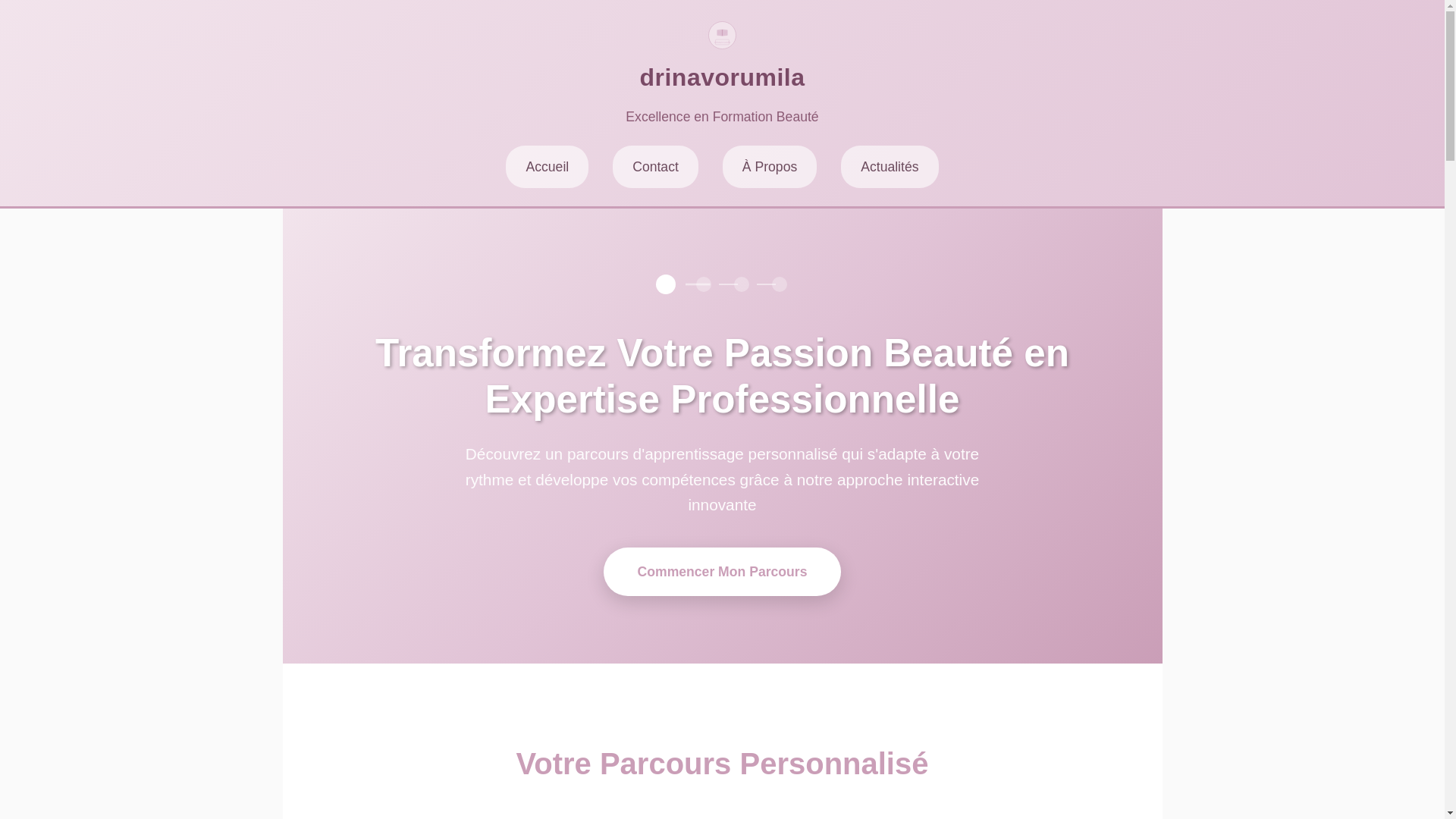 website screenshot of https://drinavorumila.sbs/