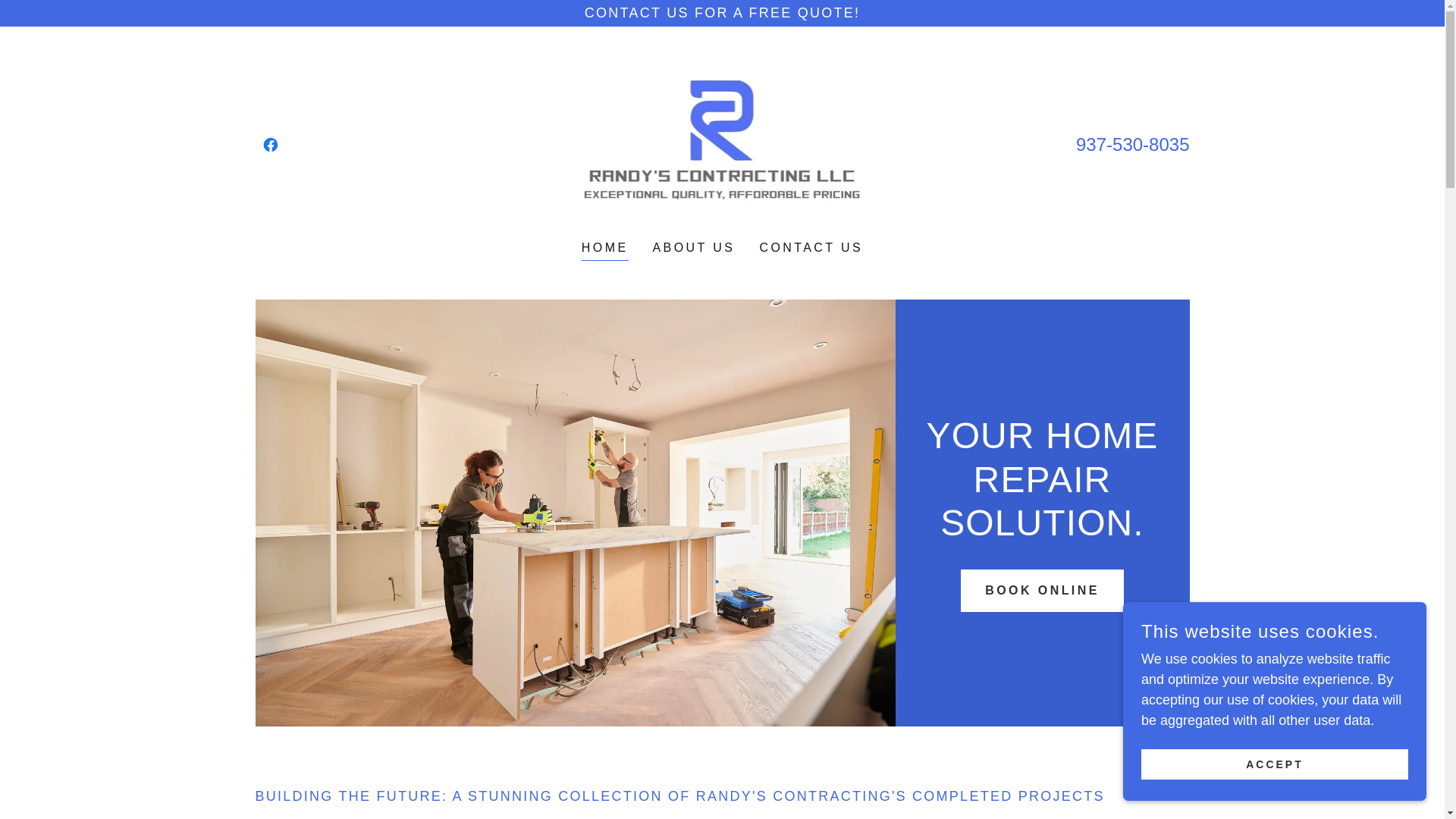 website screenshot of https://randyscontracting.com/