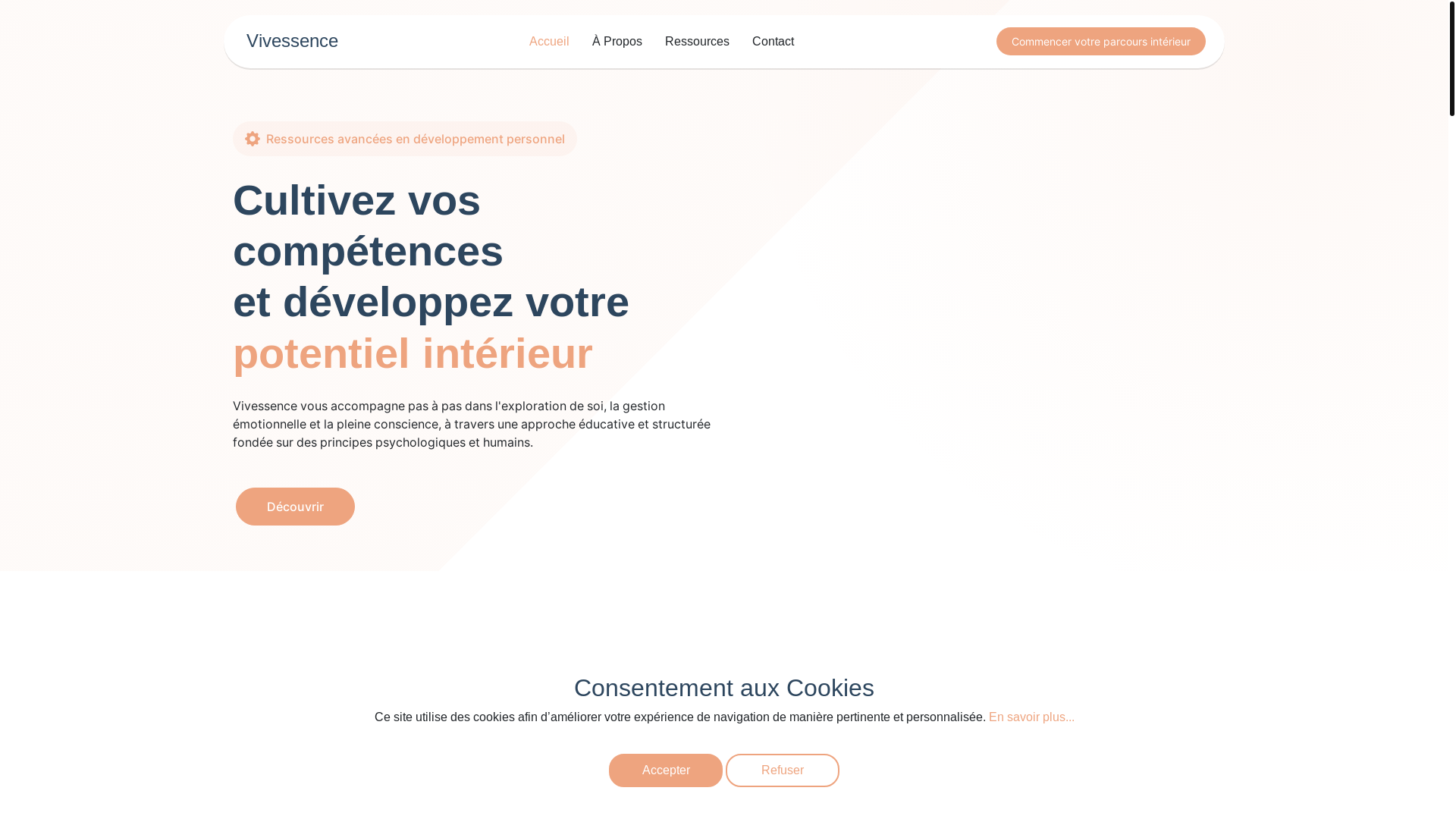 website screenshot of https://vivessence.ink/