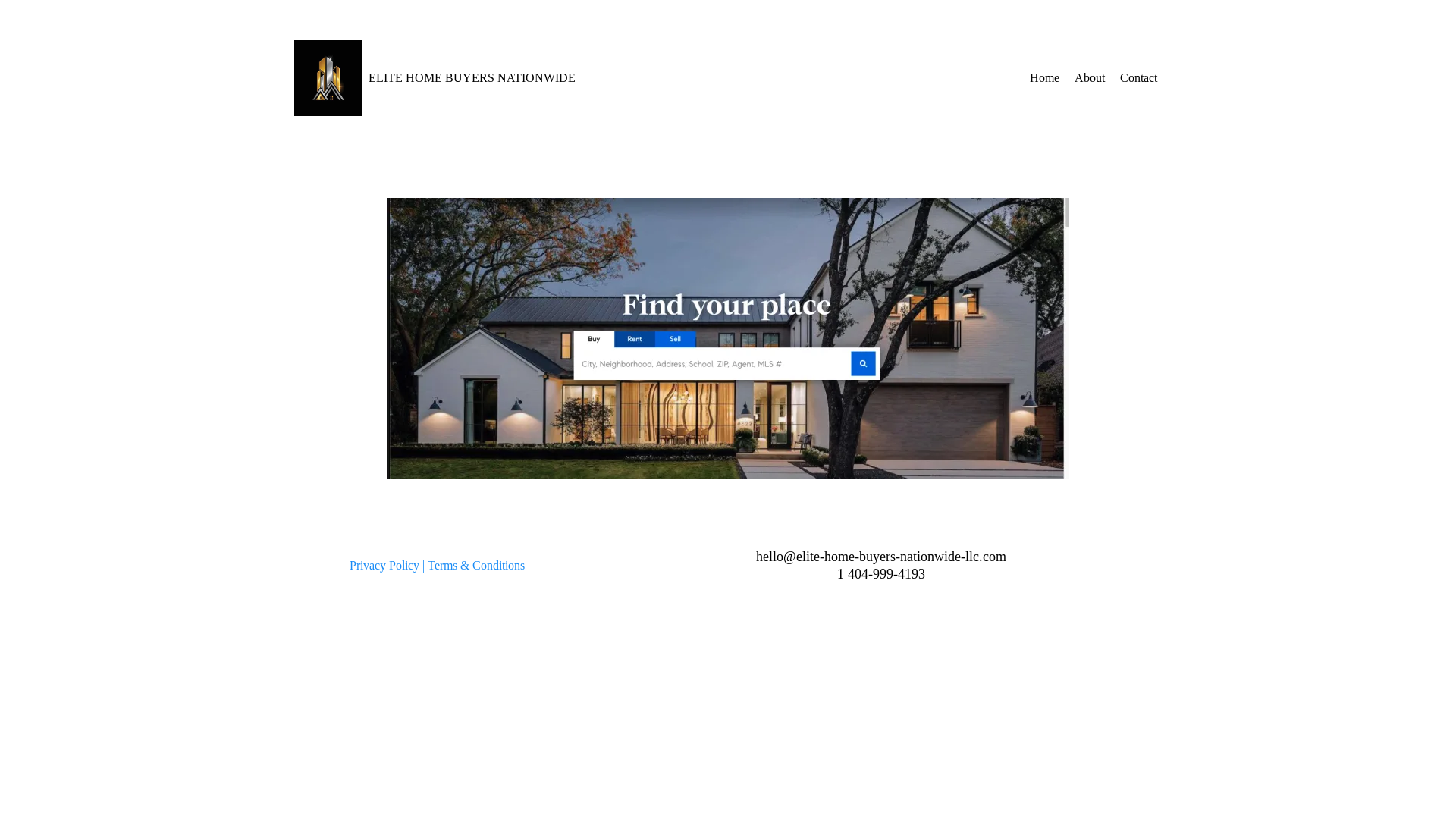 website screenshot of https://elite-home-buyers-nationwide-llc.com/