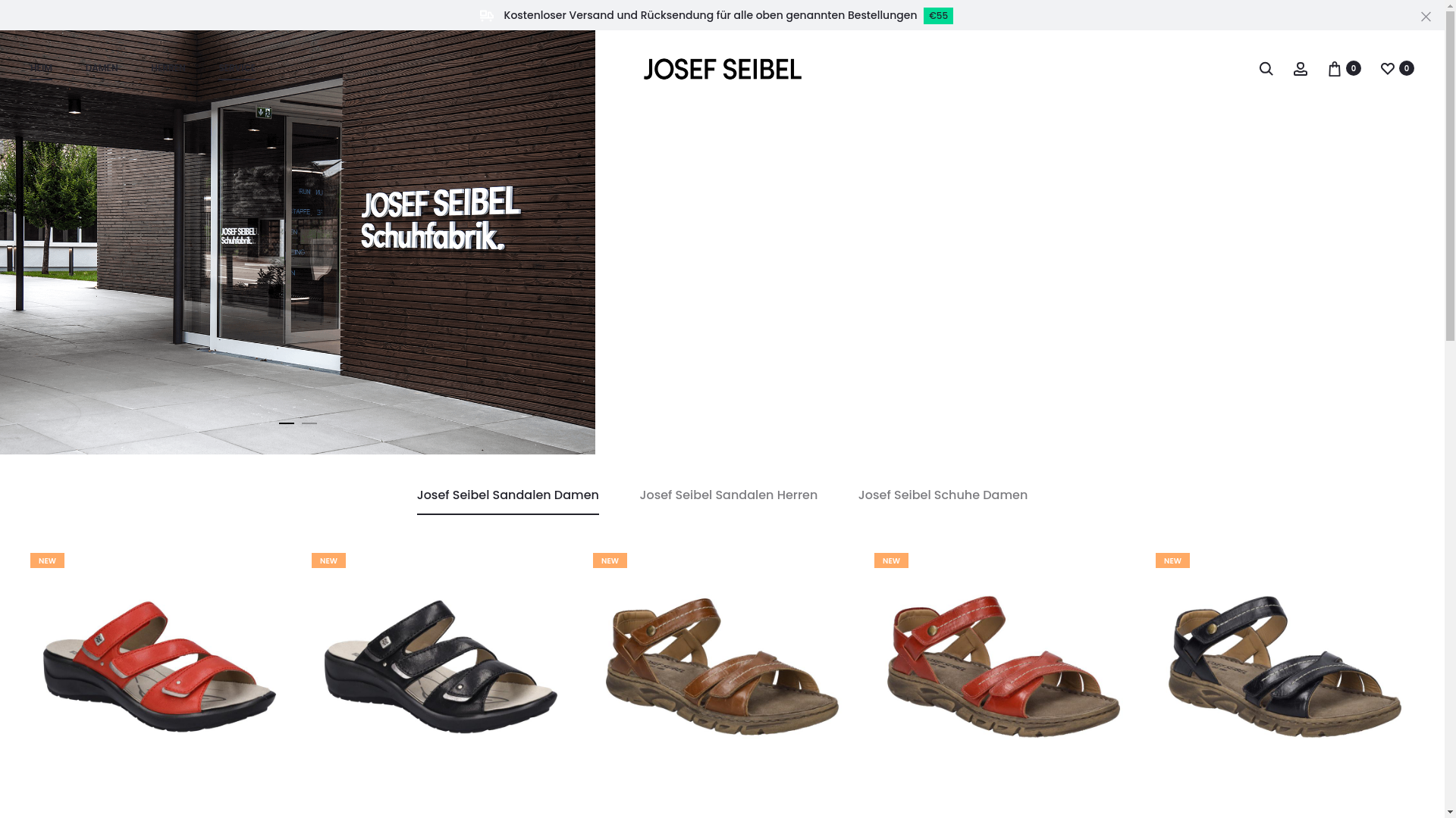 website screenshot of https://www.josefseibel.com.de/