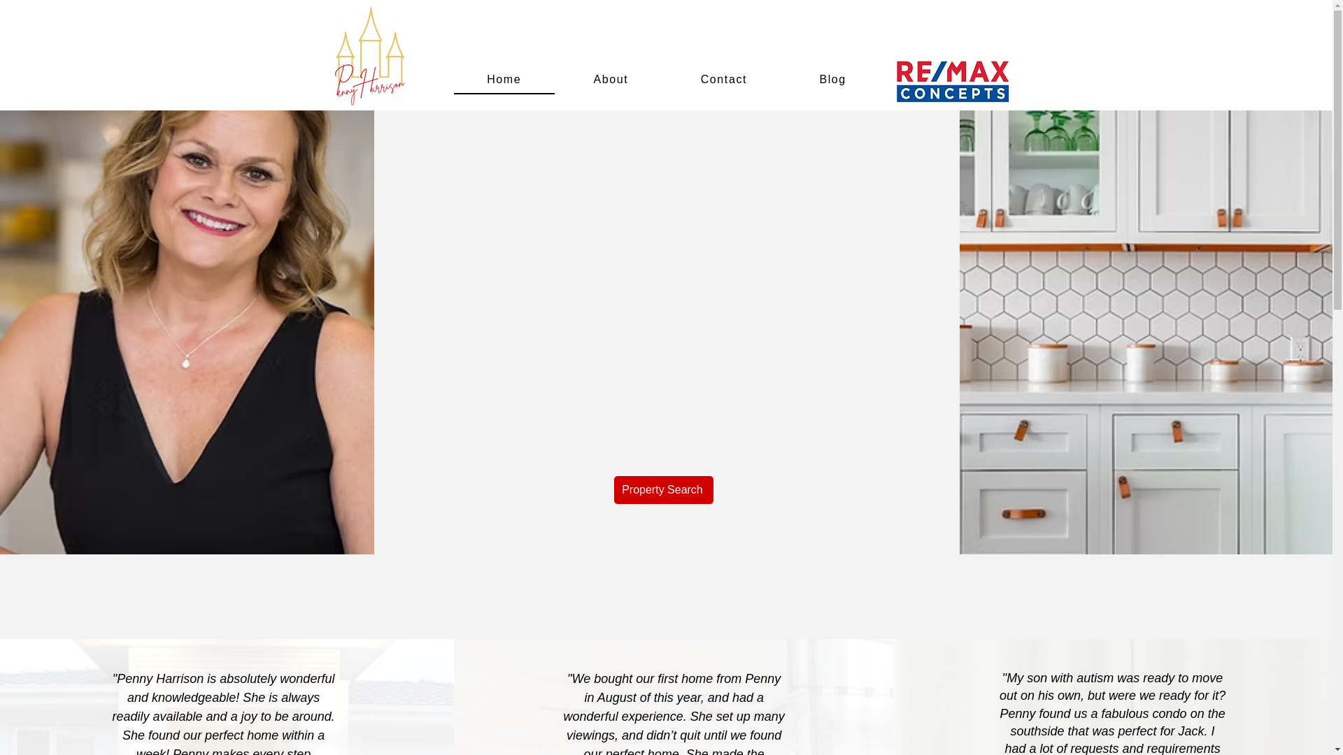 website screenshot of https://pennyharrison515.com/