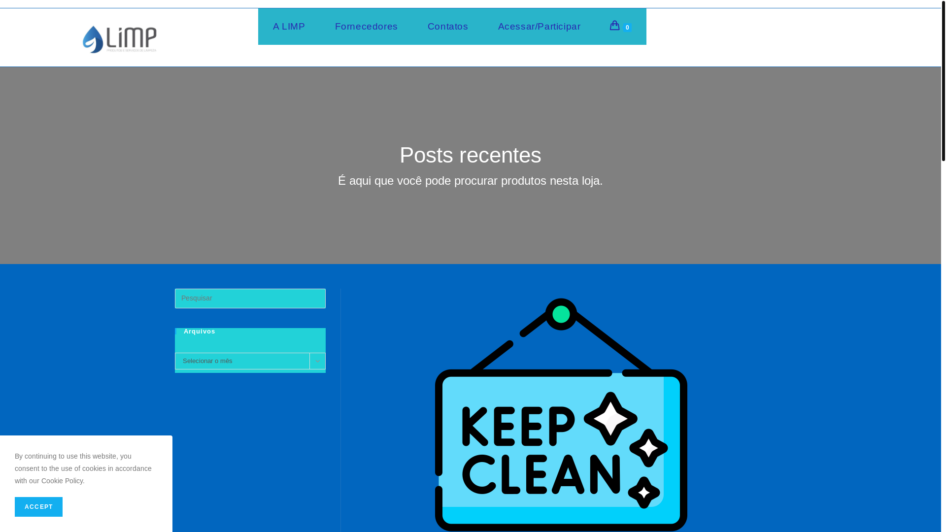website screenshot of https://www.limpltda.com.br/