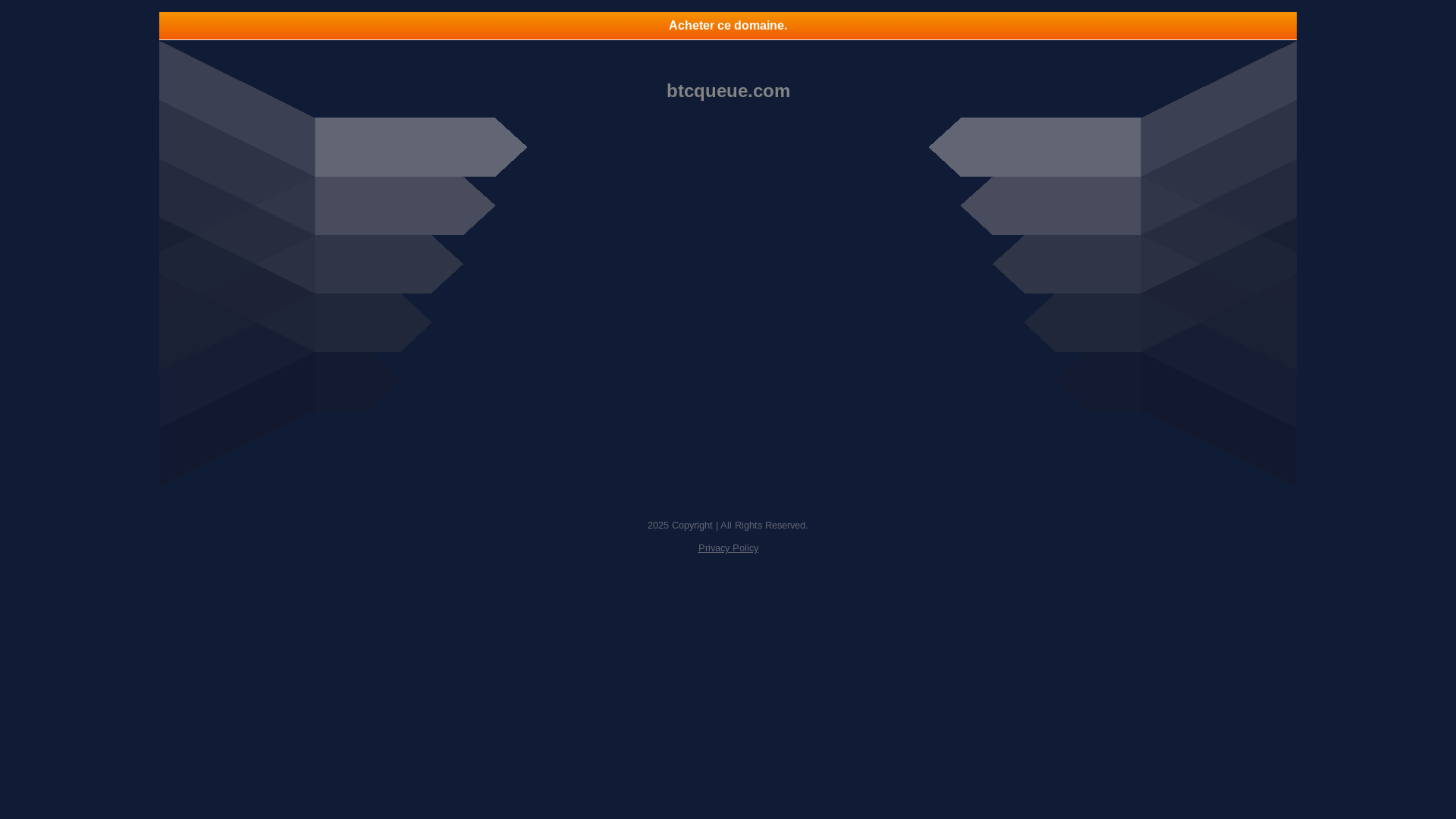 website screenshot of https://btcqueue.com/