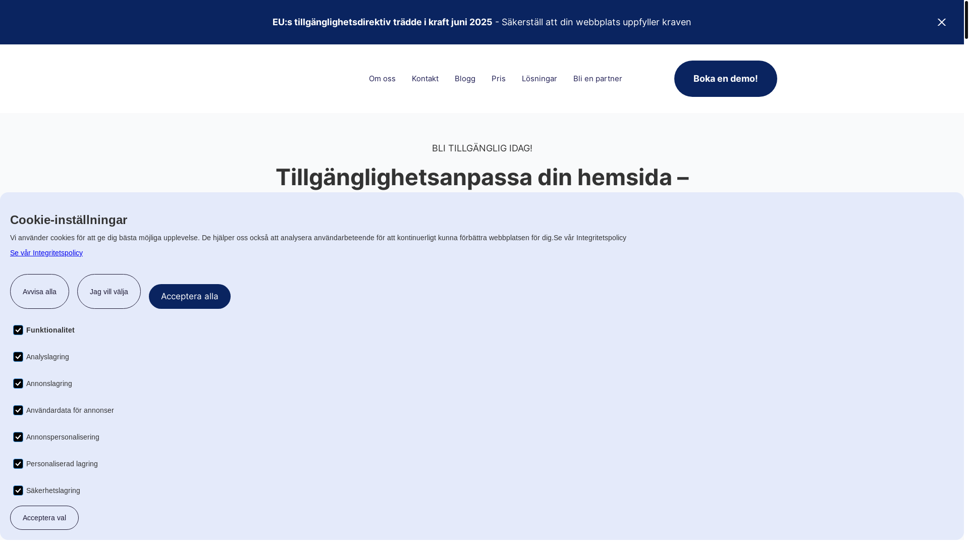 website screenshot of https://hejselma.com/