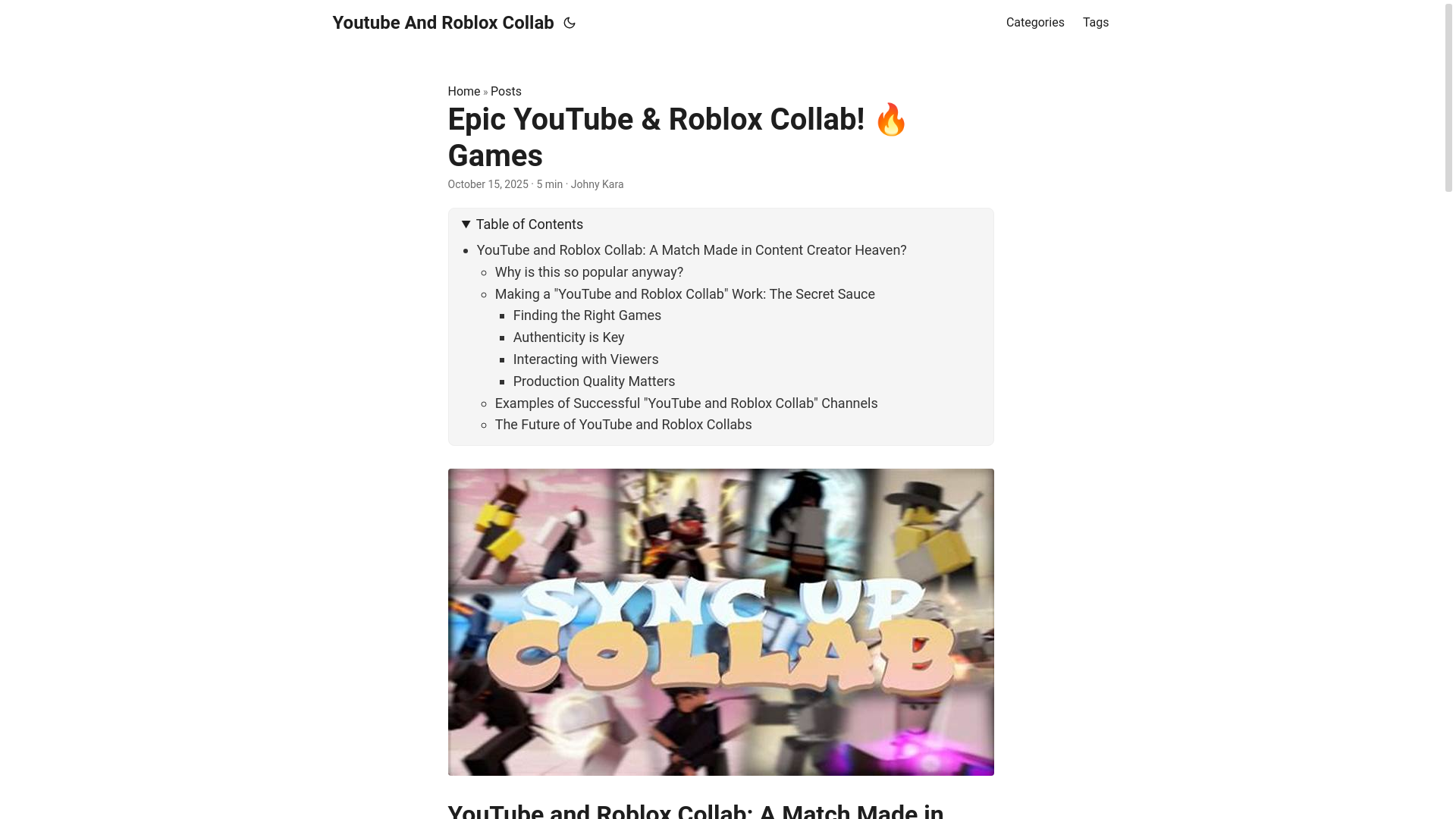 website screenshot of https://youtube-and-roblox-collab.pages.dev/