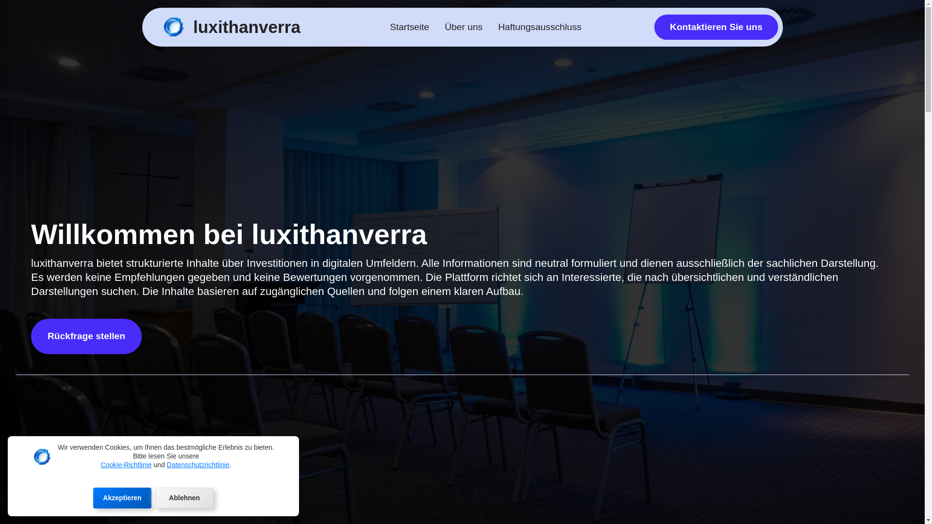 website screenshot of https://luxithanverra.com/