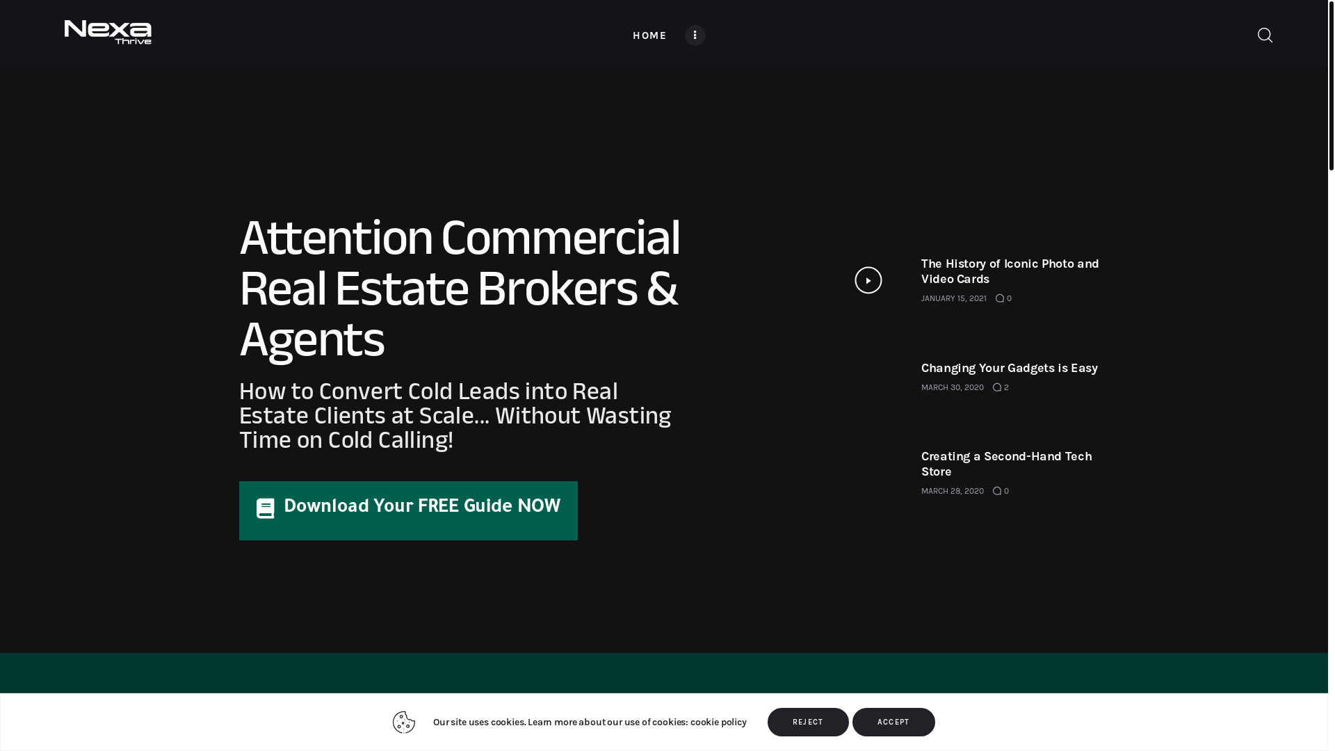 website screenshot of https://nexathrivehub.com/