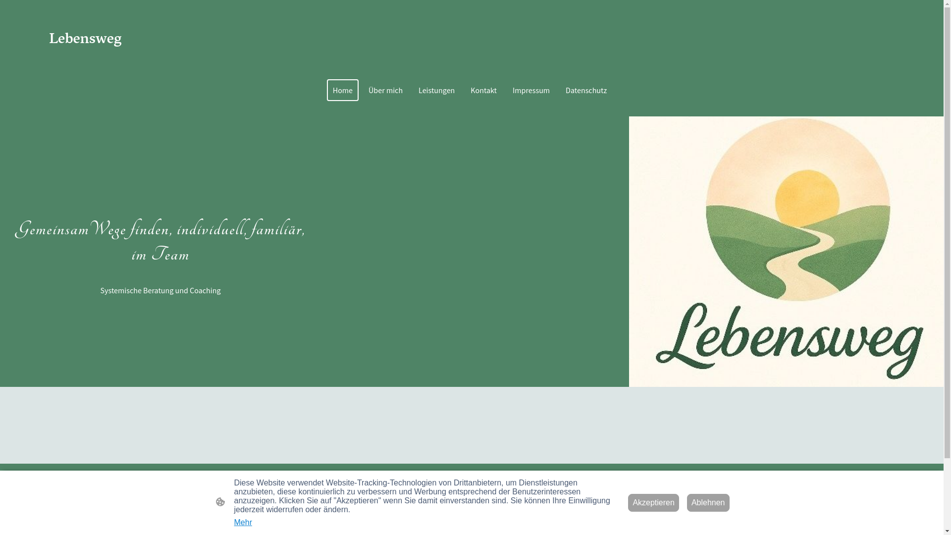 website screenshot of https://beratung-lebensweg.com/