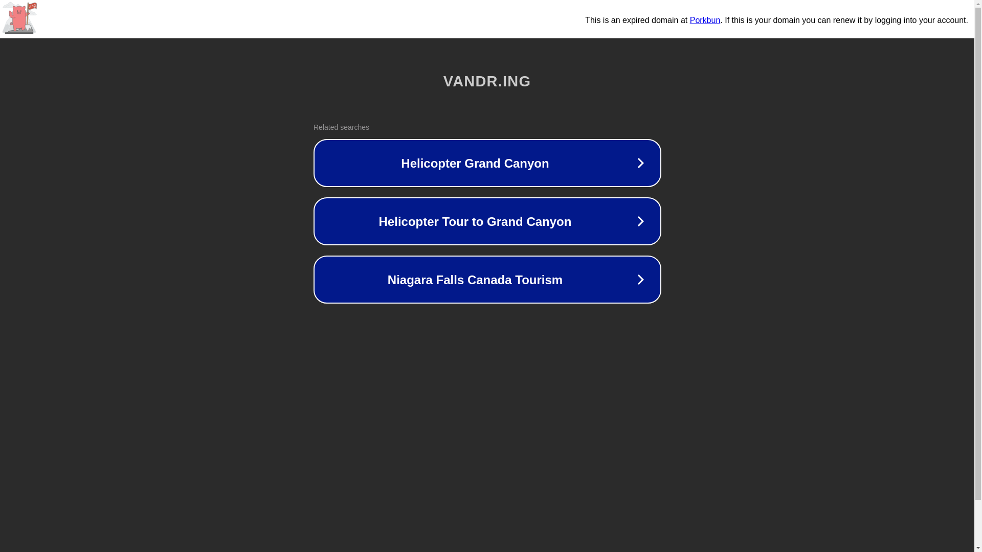 website screenshot of https://vandr.ing/