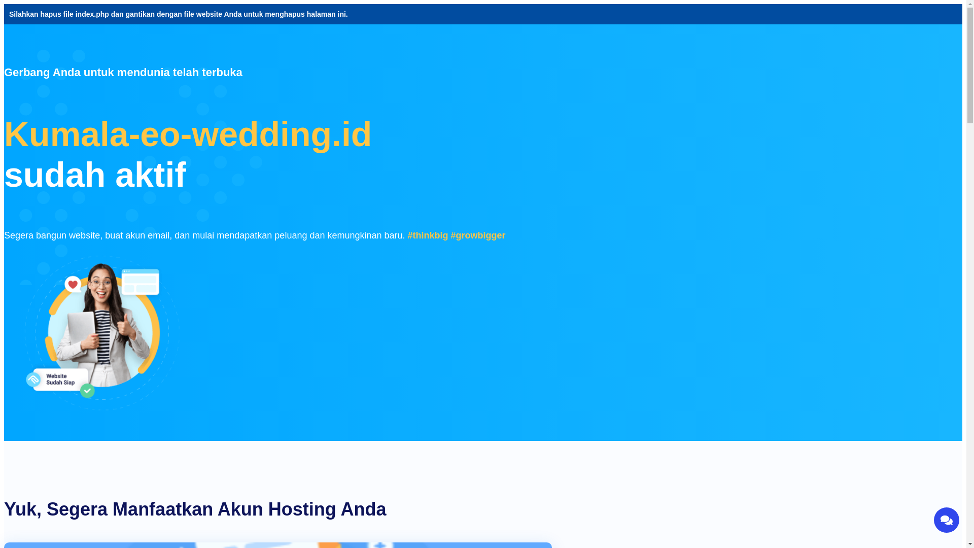 website screenshot of https://kumala-eo-wedding.id/