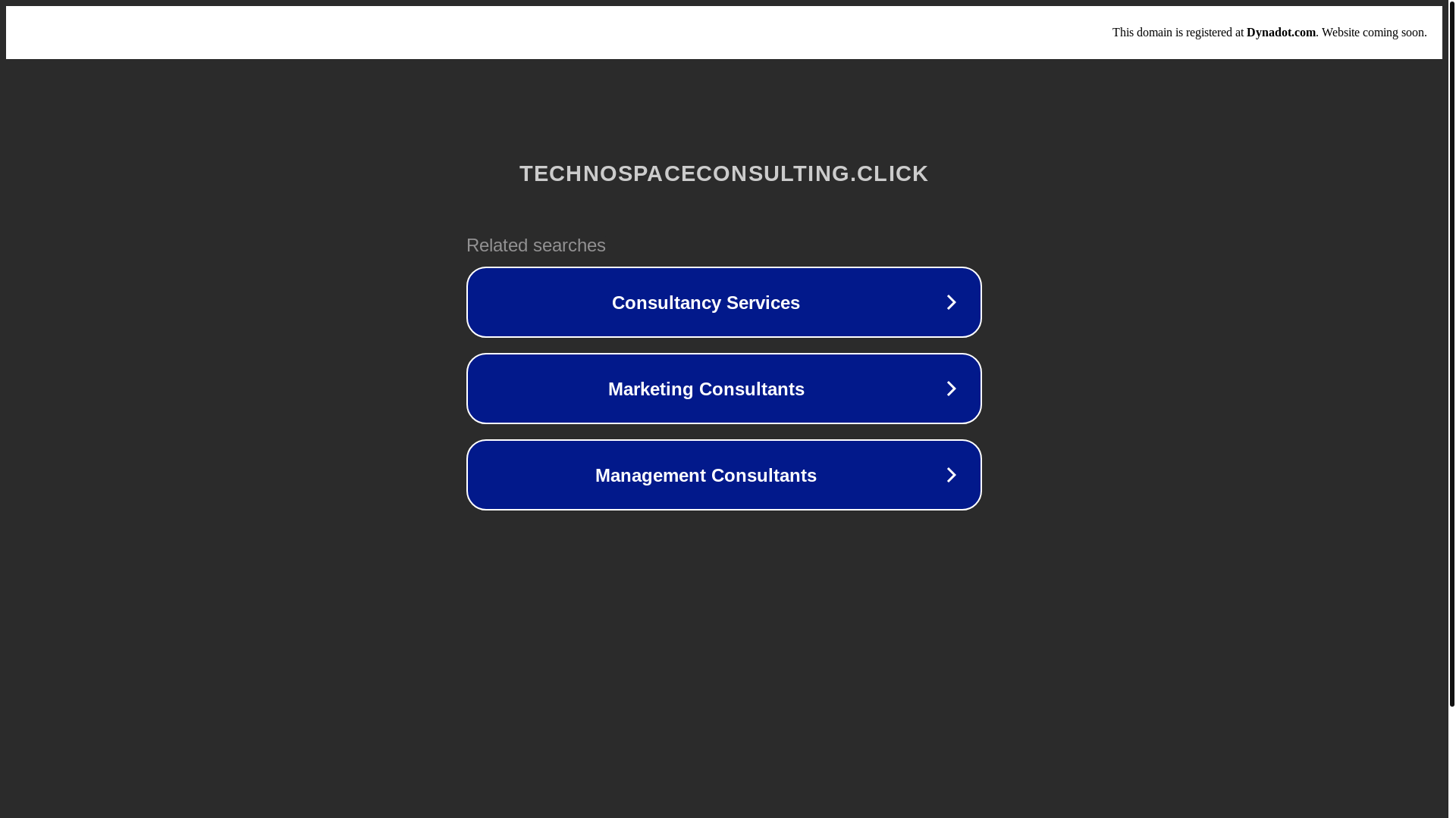 website screenshot of https://technospaceconsulting.click/
