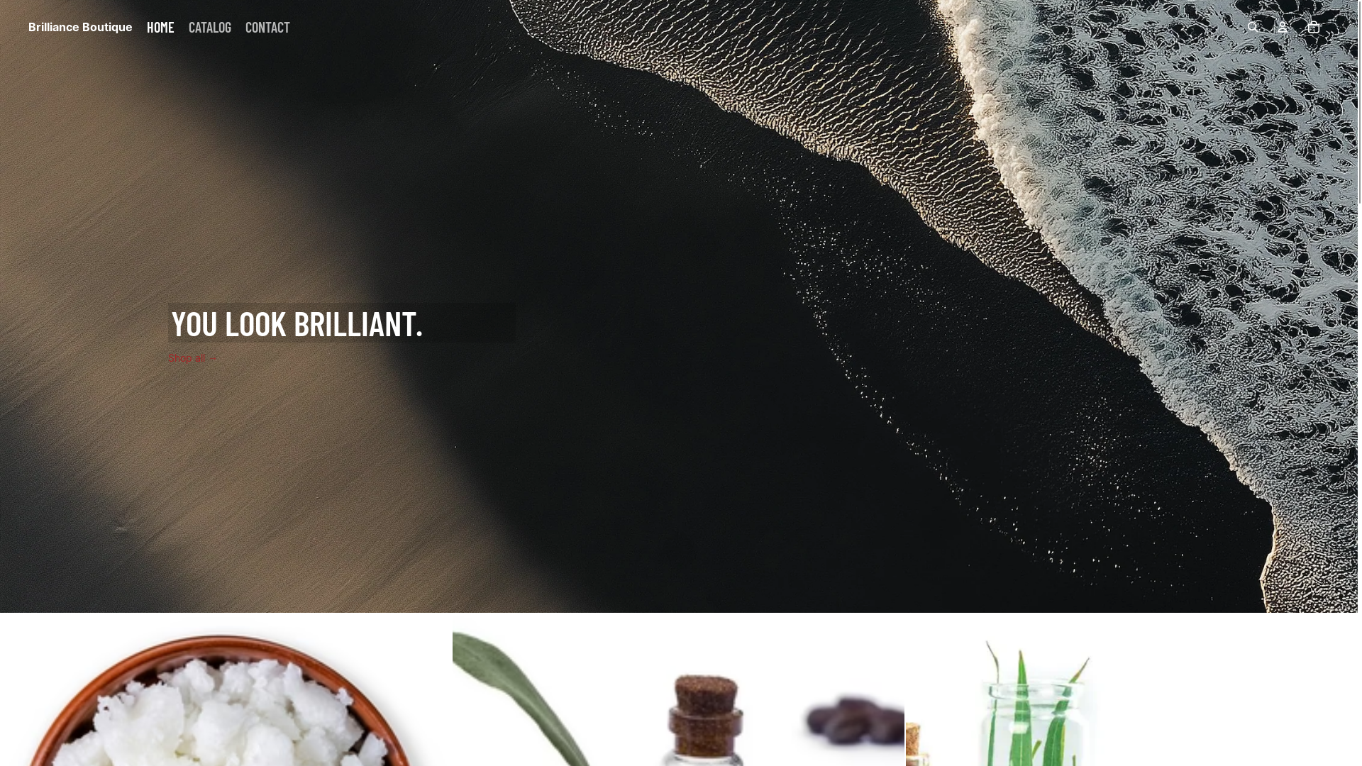 website screenshot of https://brillianceboutique.org/