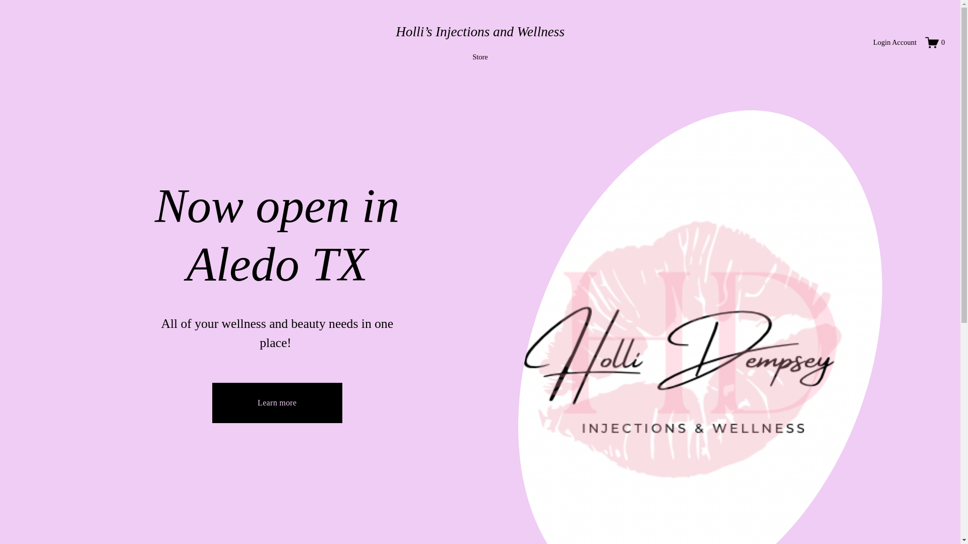 website screenshot of https://hollisinjectionsandwellness.com/