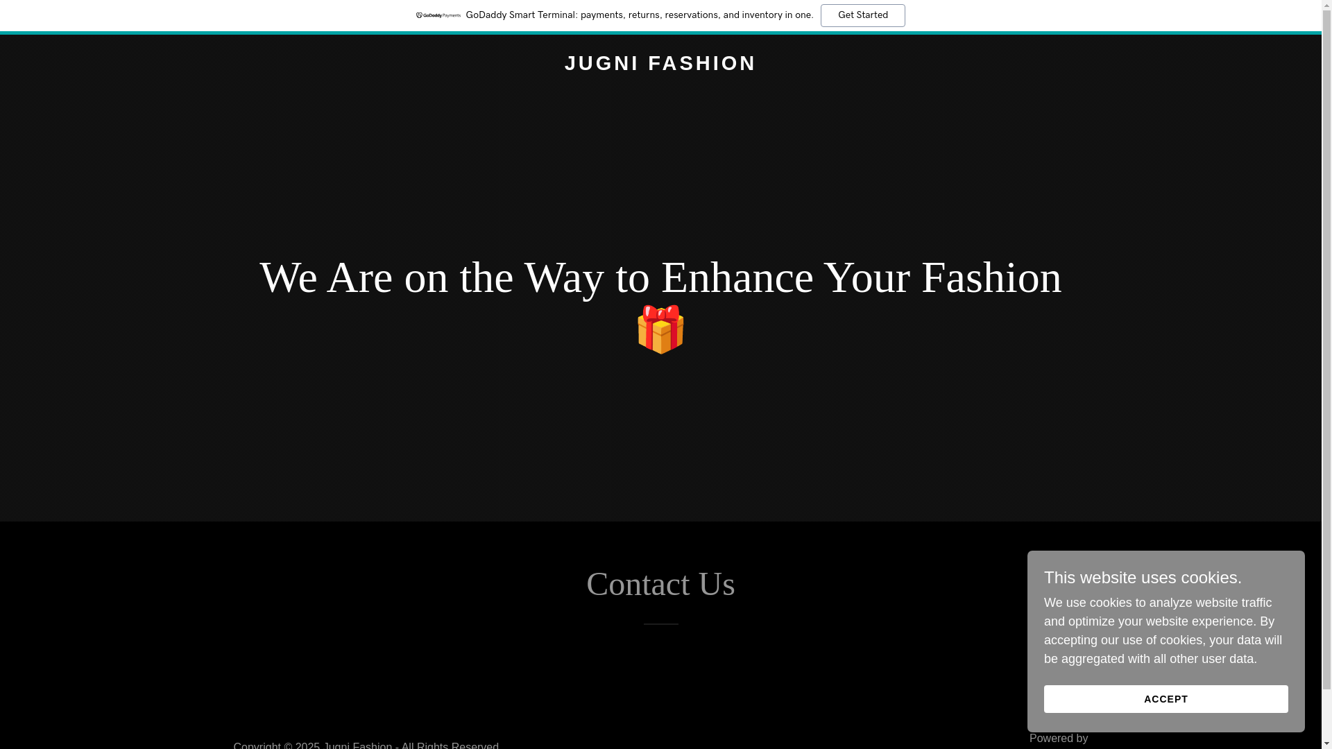 website screenshot of https://jugnifashion.shop/