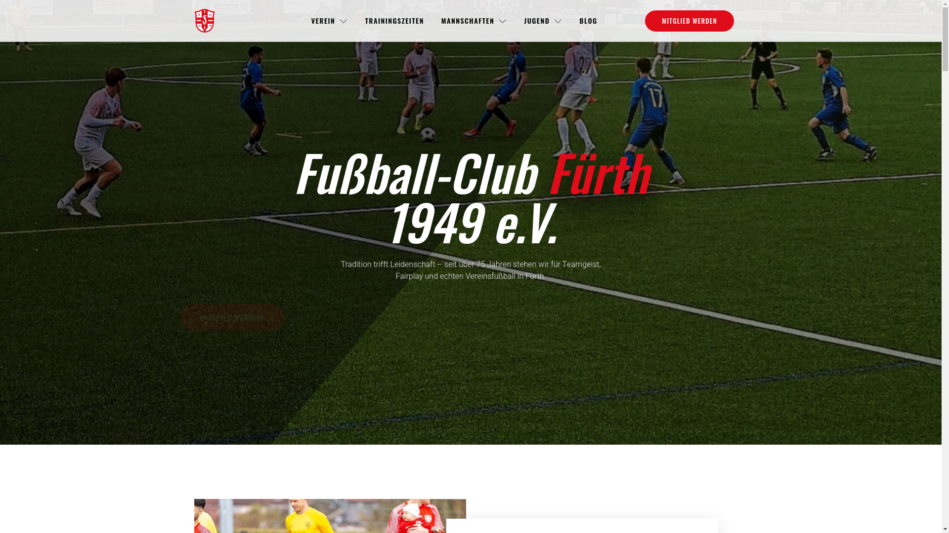 website screenshot of https://fcfuerth.de/