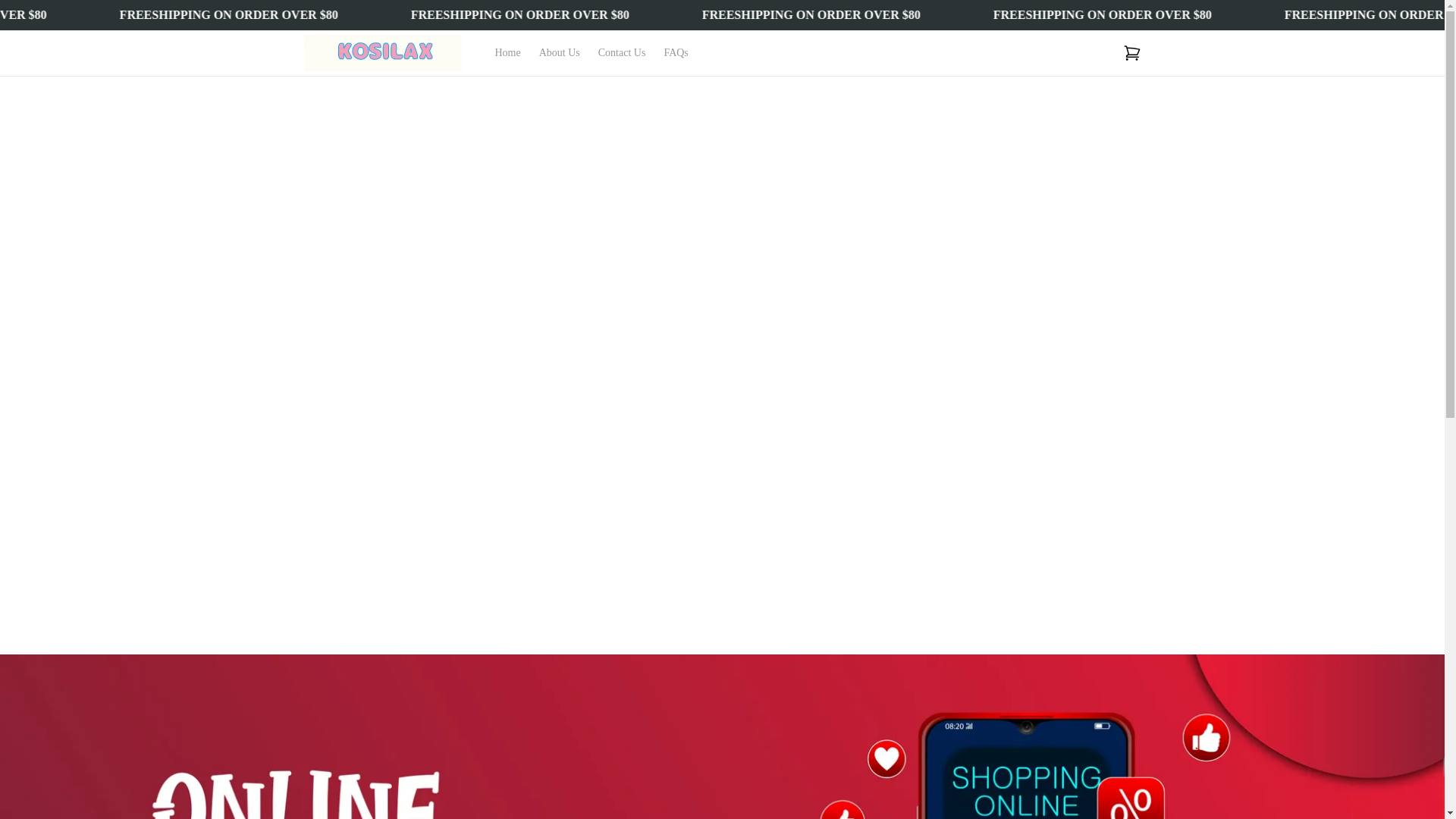 website screenshot of https://kosilax.com/