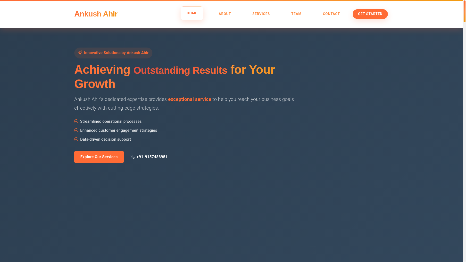 website screenshot of https://ankushahir.pages.dev/
