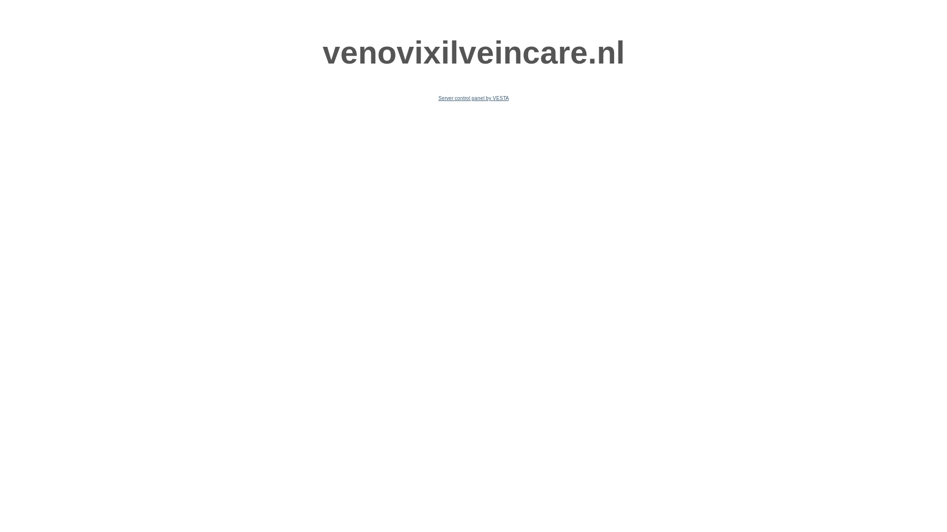 website screenshot of https://venovixilveincare.nl/