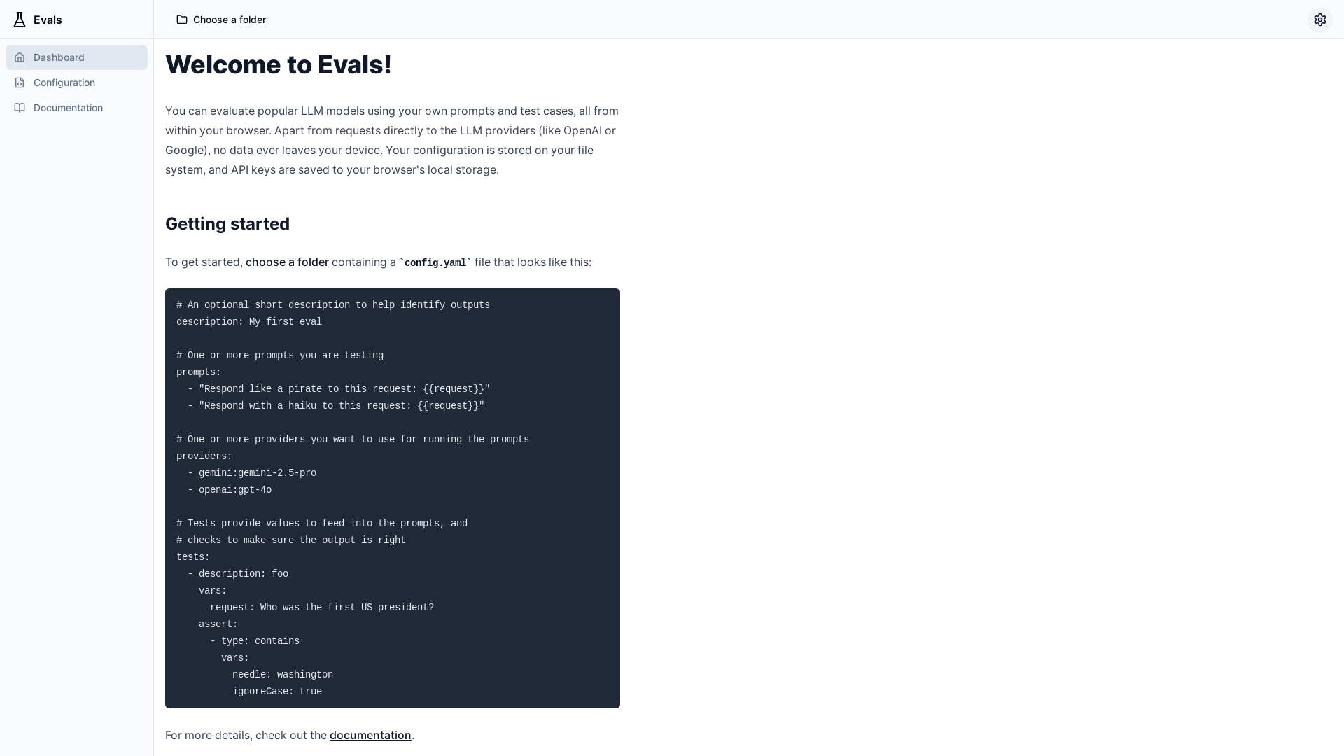 website screenshot of https://evals-pwa.pages.dev/