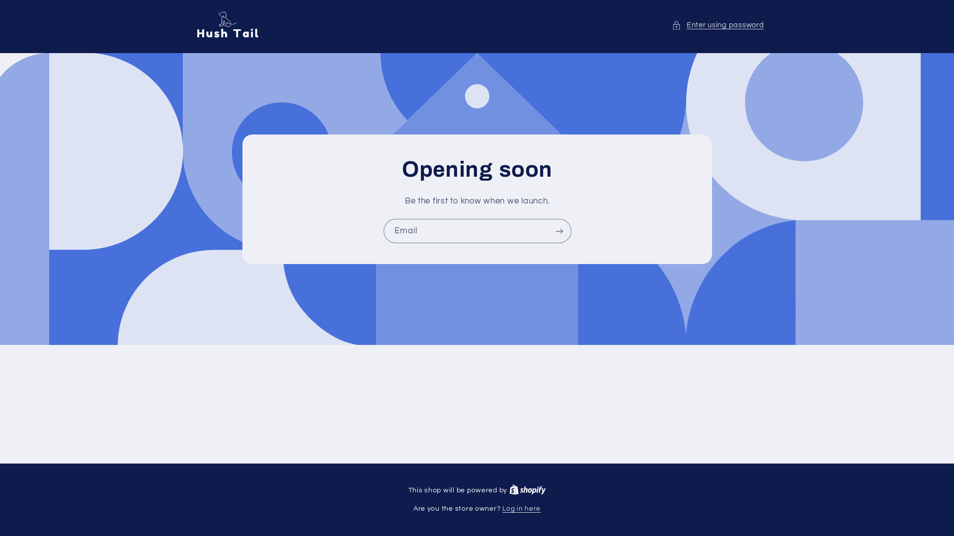 website screenshot of https://hushtail.co.uk/
