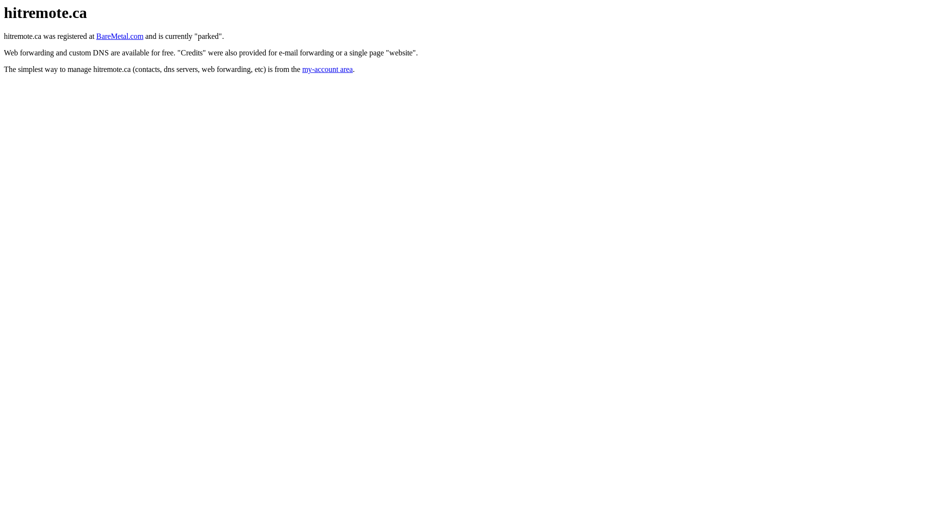 website screenshot of https://hitremote.ca/