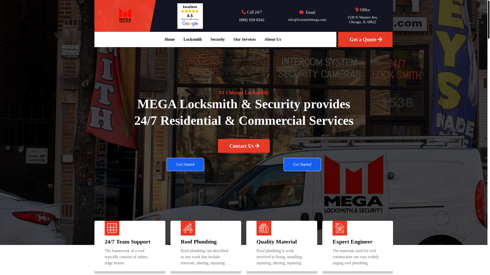 website screenshot of https://ailocksmiths.online/