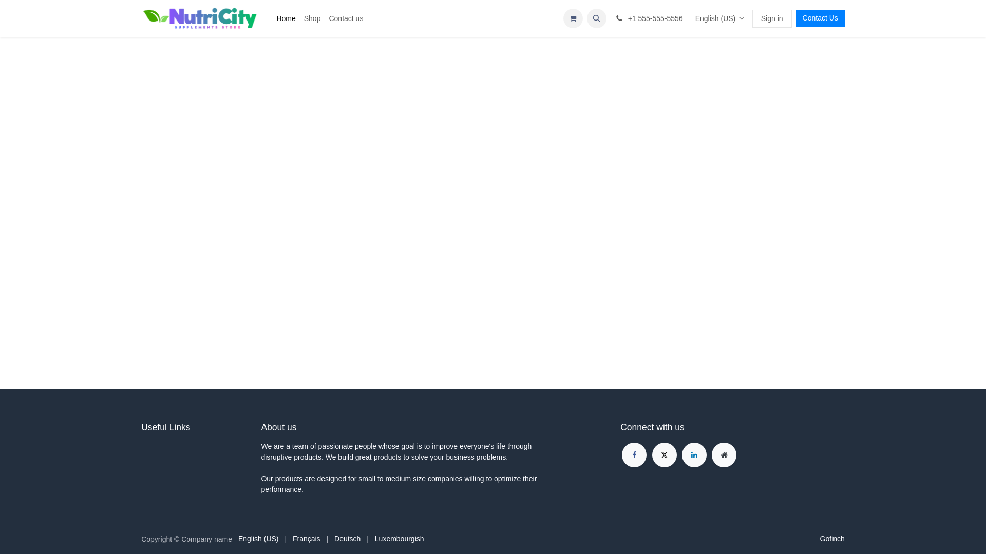 website screenshot of https://nutricity.lu/