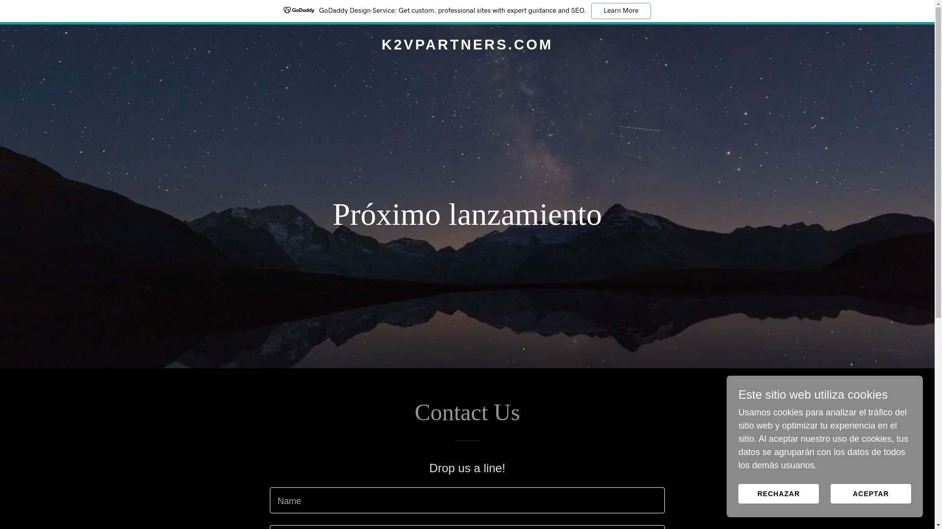 website screenshot of https://k2vpartners.com/
