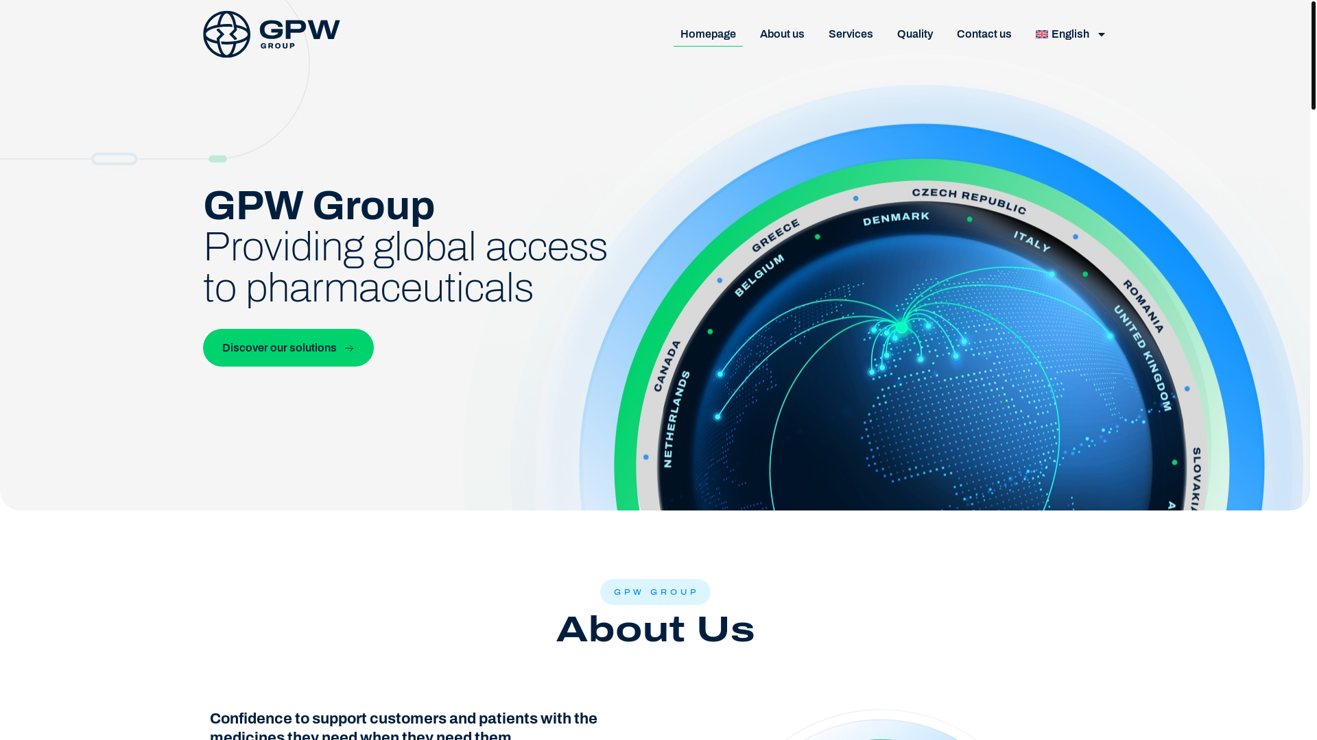 website screenshot of https://gpw-group.com/