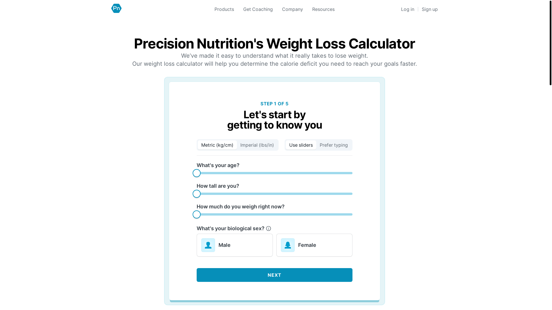 website screenshot of https://macro-calculator-v2.pages.dev/