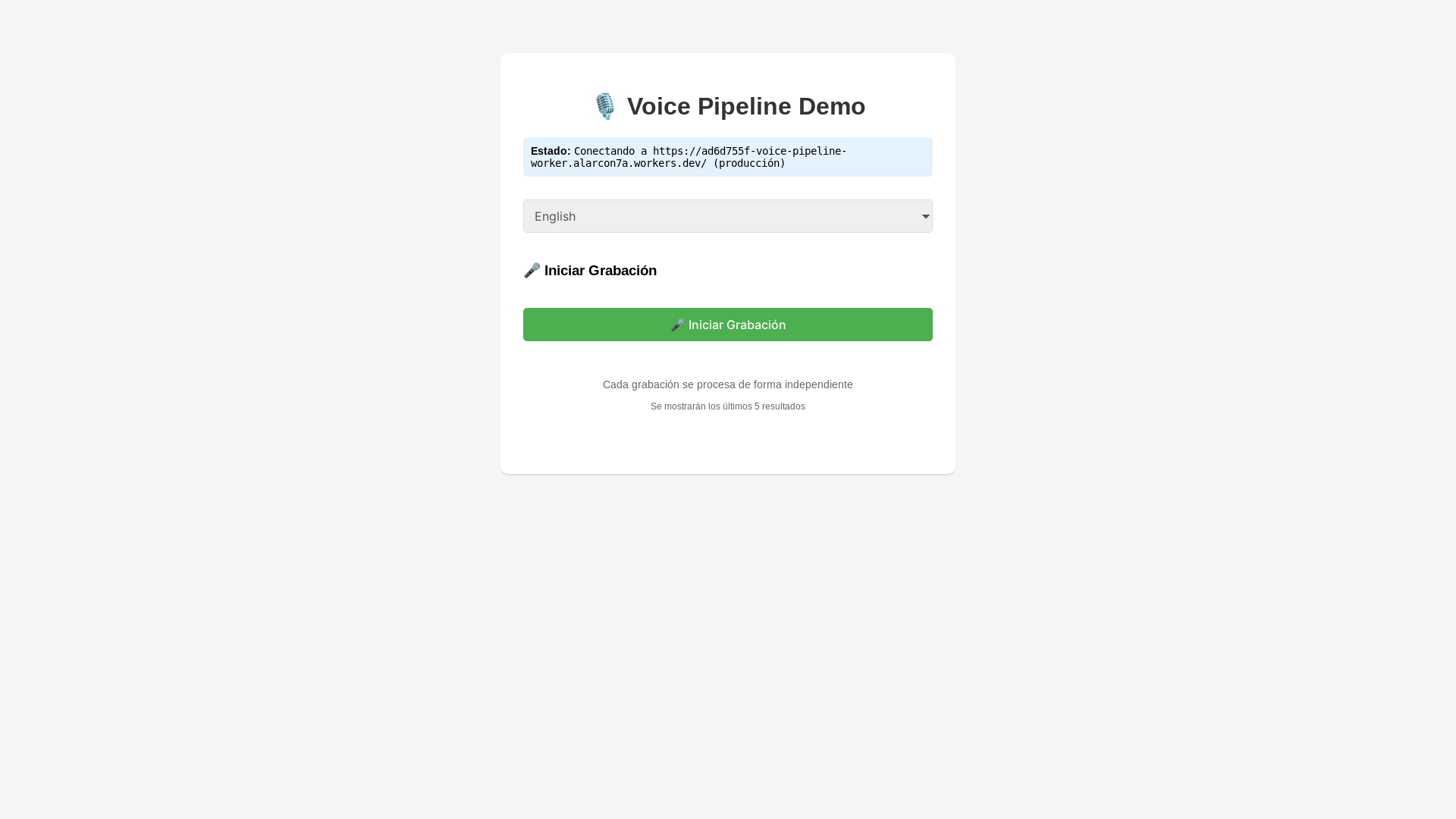 website screenshot of https://voice-pipeline-app.pages.dev/