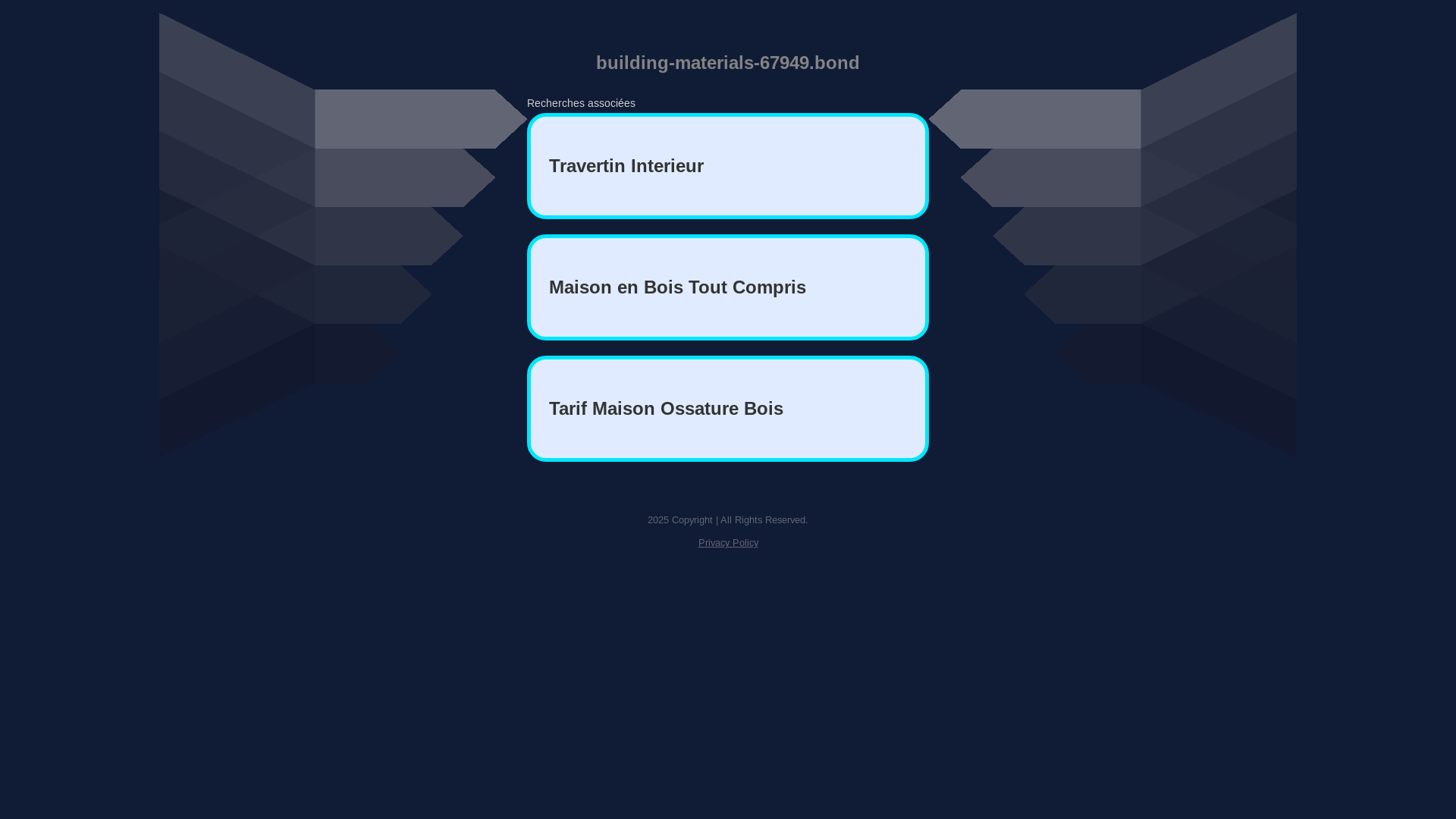 website screenshot of https://building-materials-67949.bond/