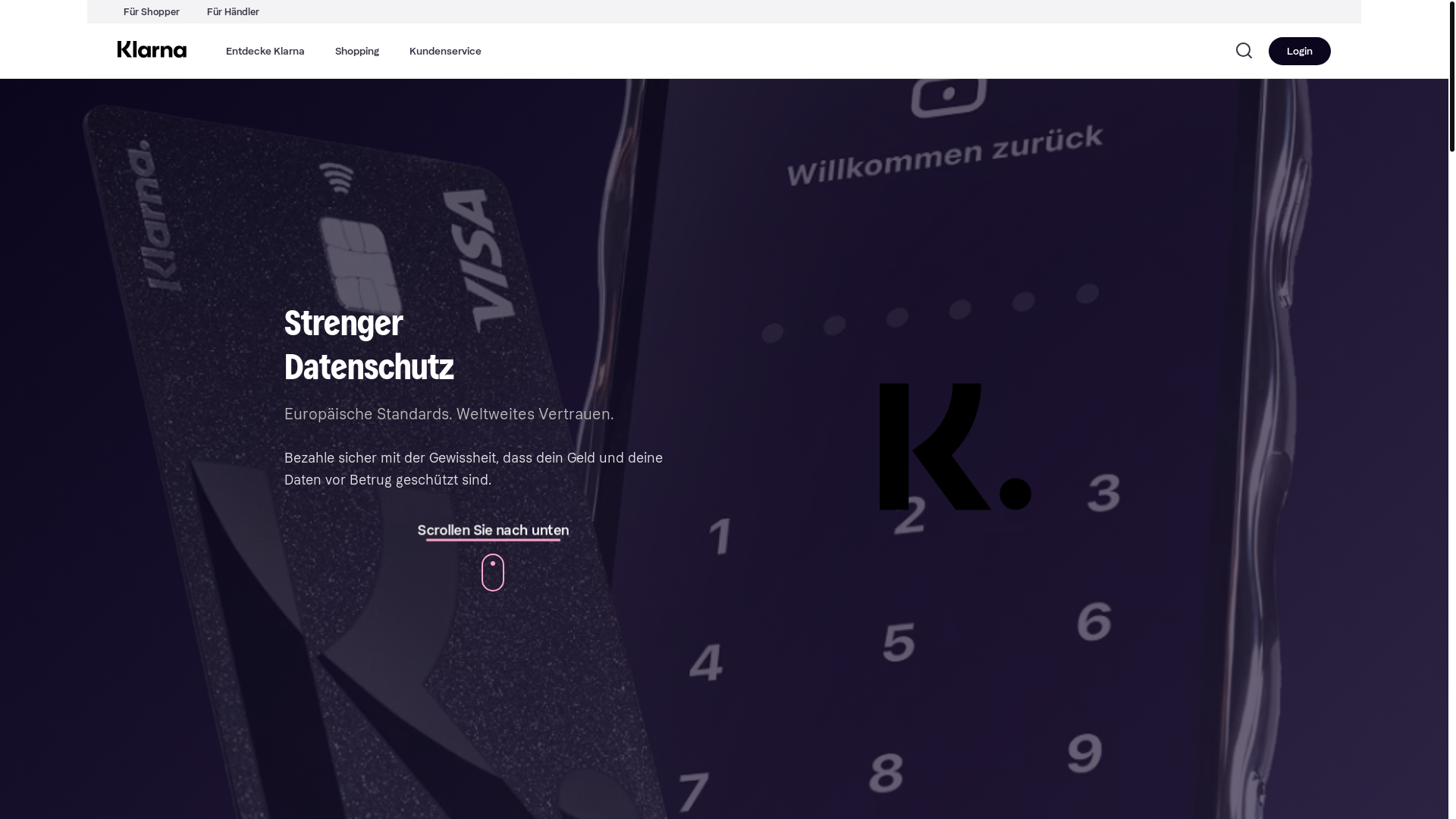 website screenshot of https://klarna-assist.de/