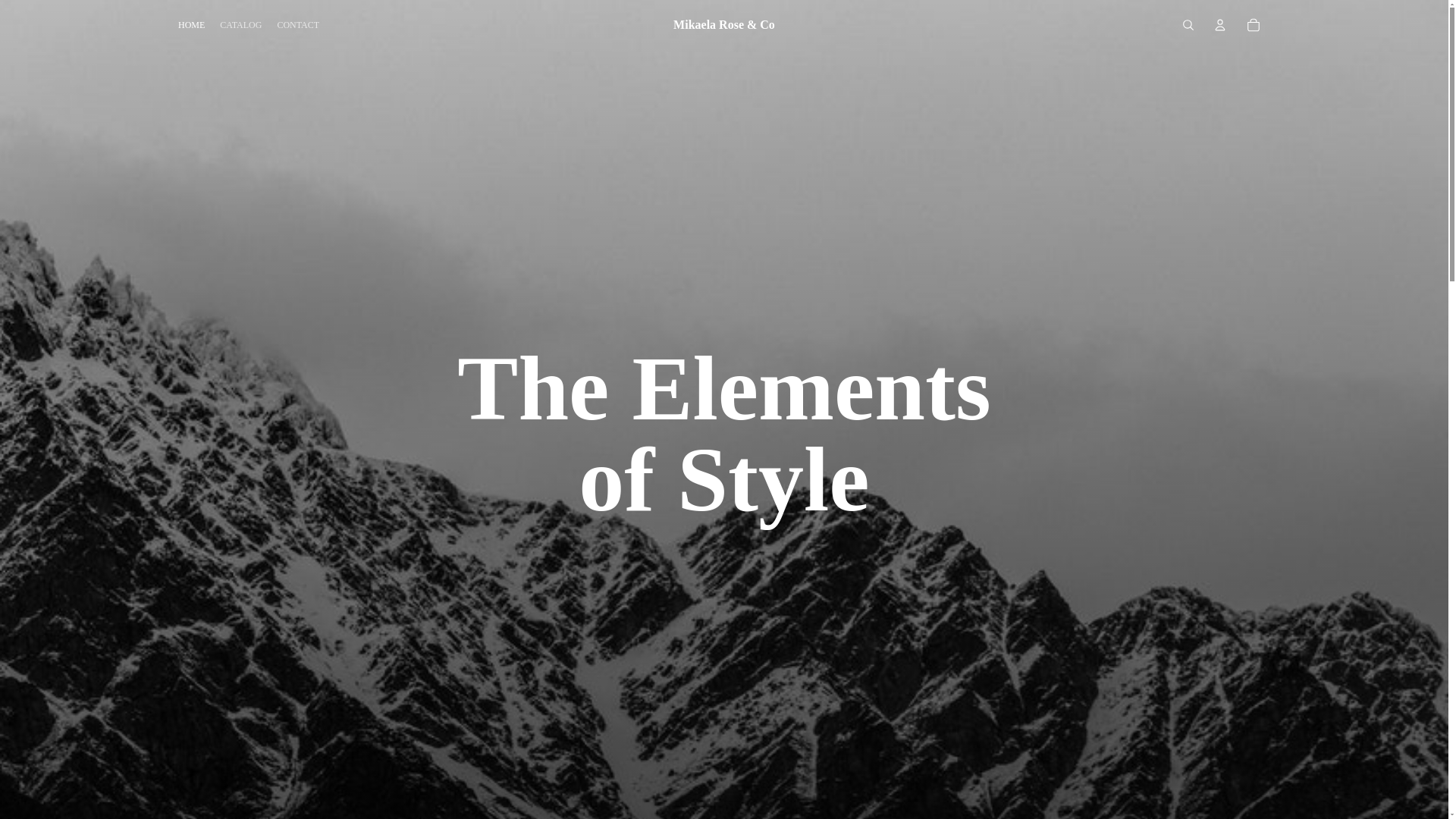 website screenshot of https://mikaelaroseandco.com/