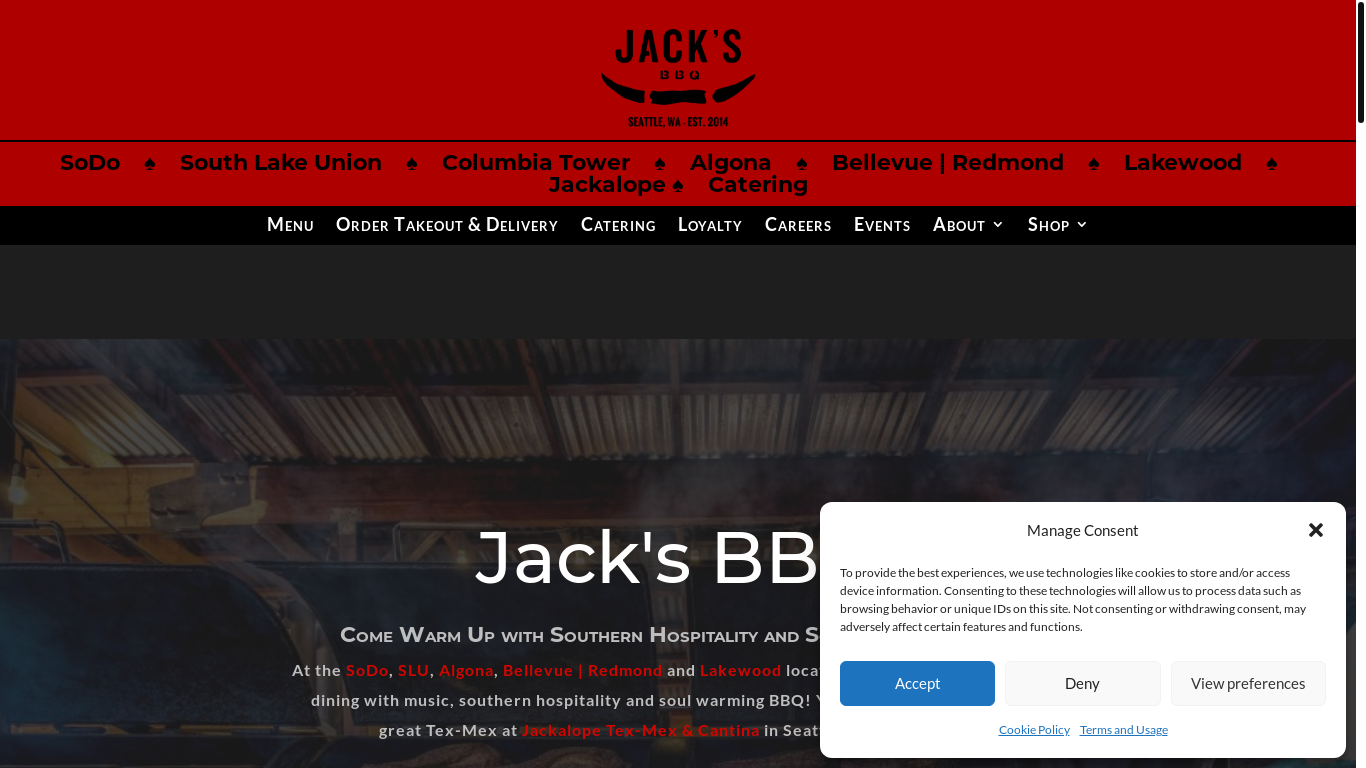website screenshot of https://jacksbbqordercateringnow.com/