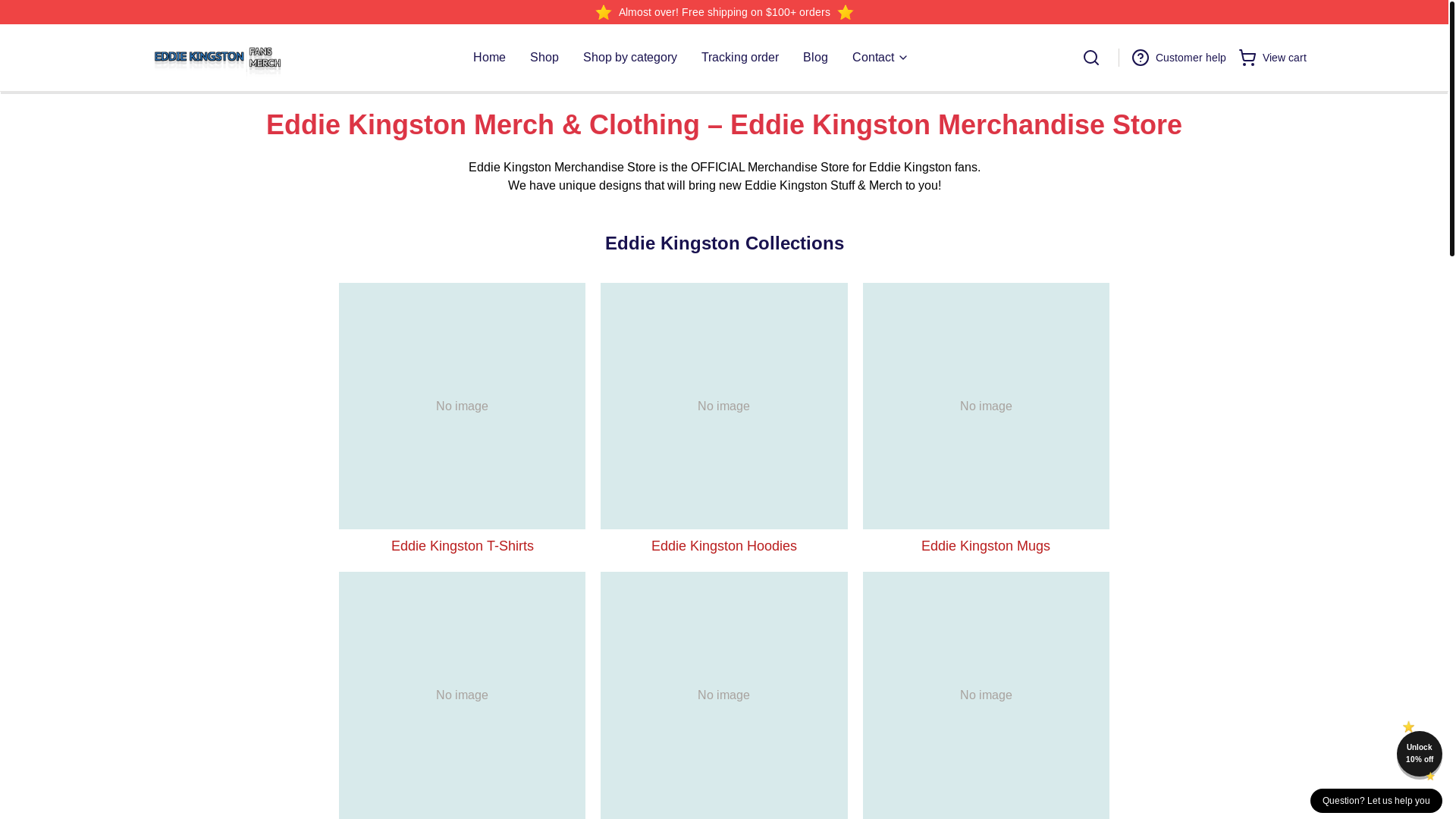website screenshot of https://eddiekingston.shop/