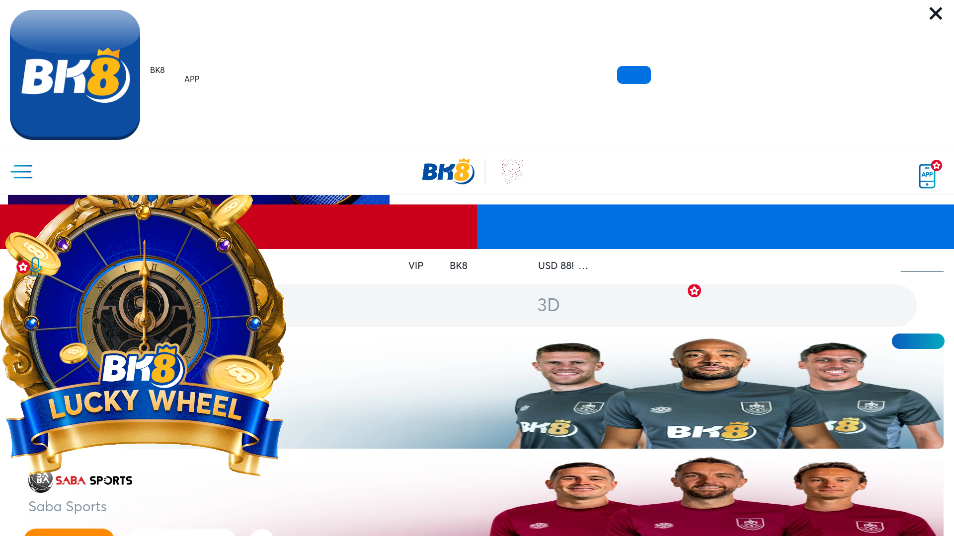 website screenshot of https://thebksite.com/