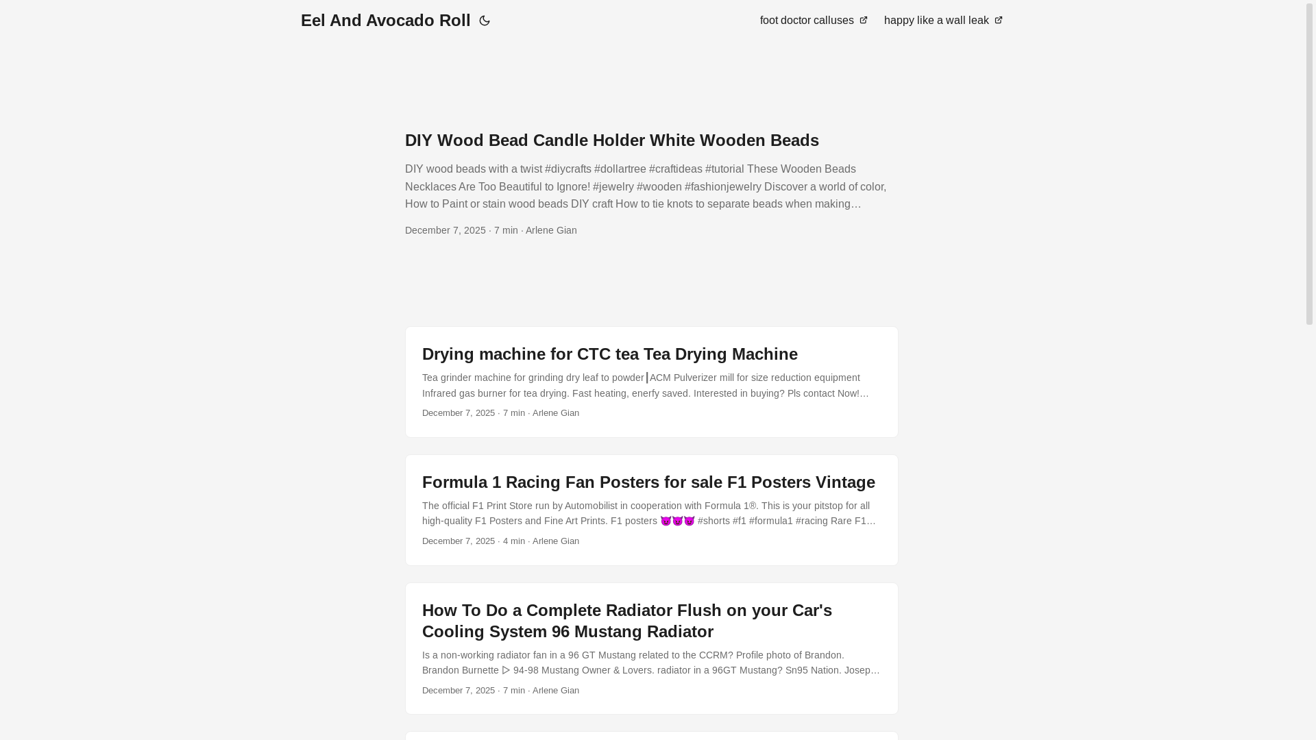 website screenshot of https://eelandavocadoroll.pages.dev/