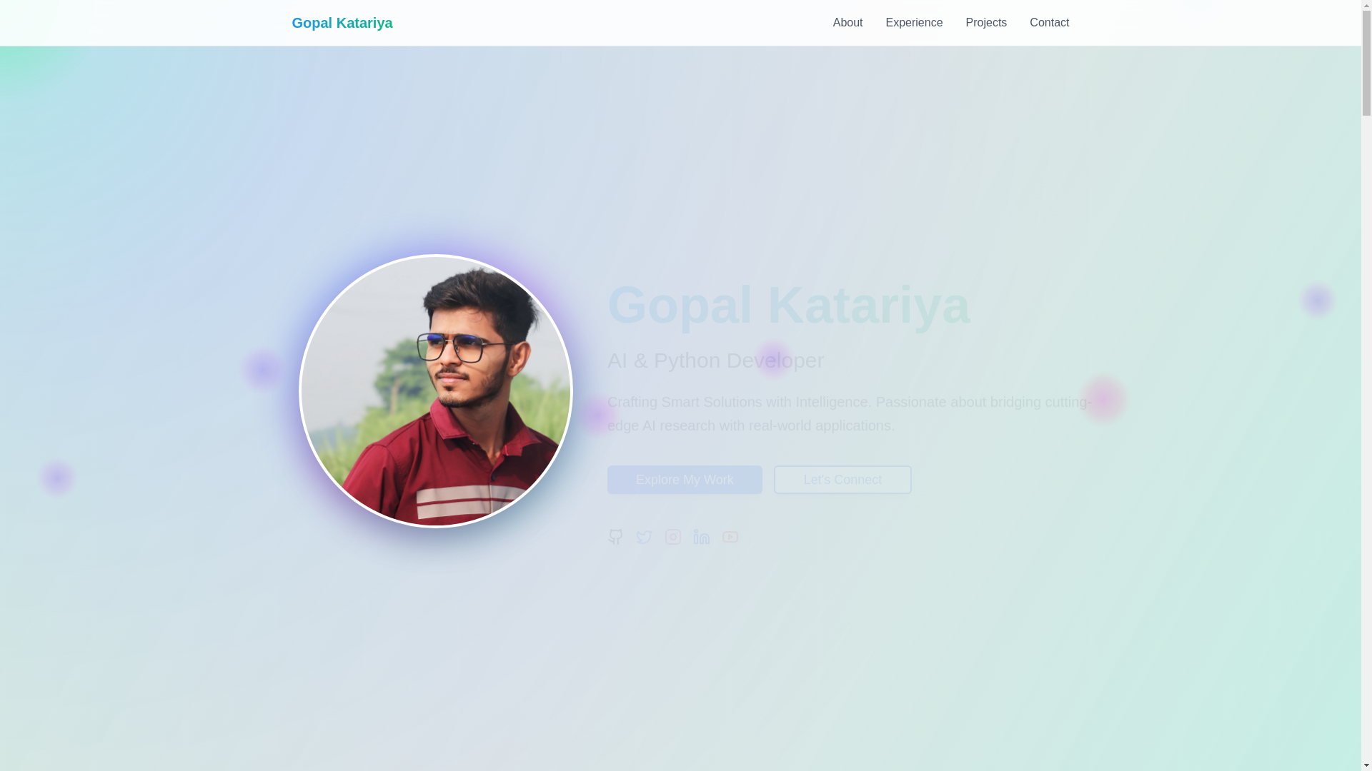website screenshot of https://gopalkatariya.pages.dev/