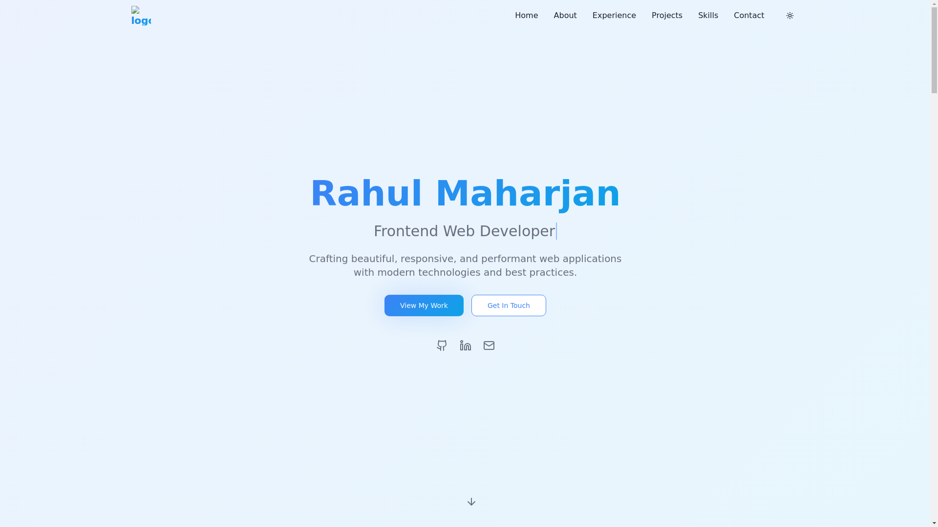 website screenshot of https://rahul-maharjan.com.np/