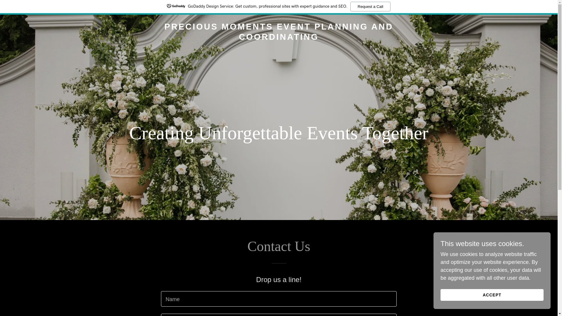 website screenshot of https://preciousmoments-event.com/